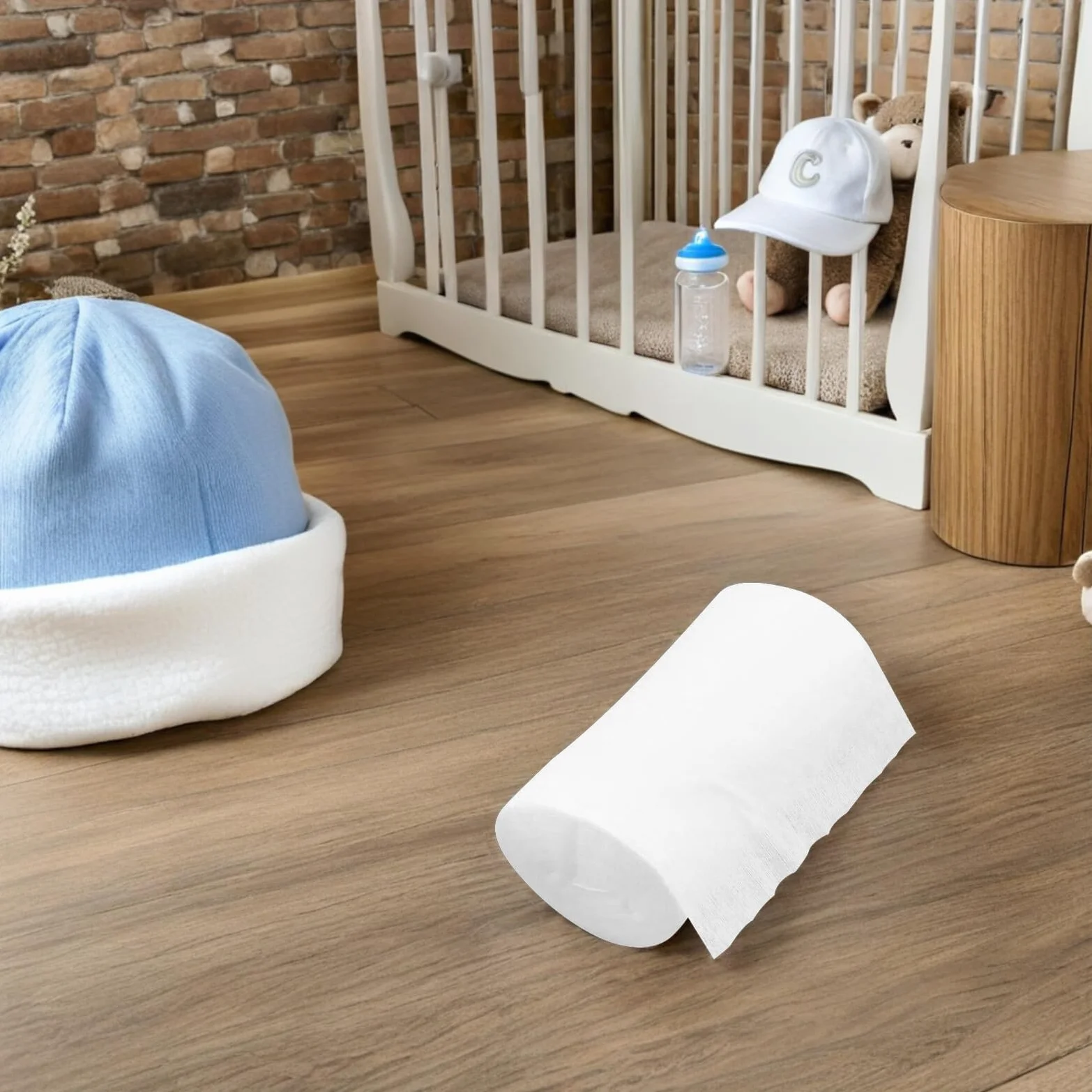 Lot de 100 Lingettes en Fibre pour Couches Lavables, Blanc, Protection Absorbante pour Bébés