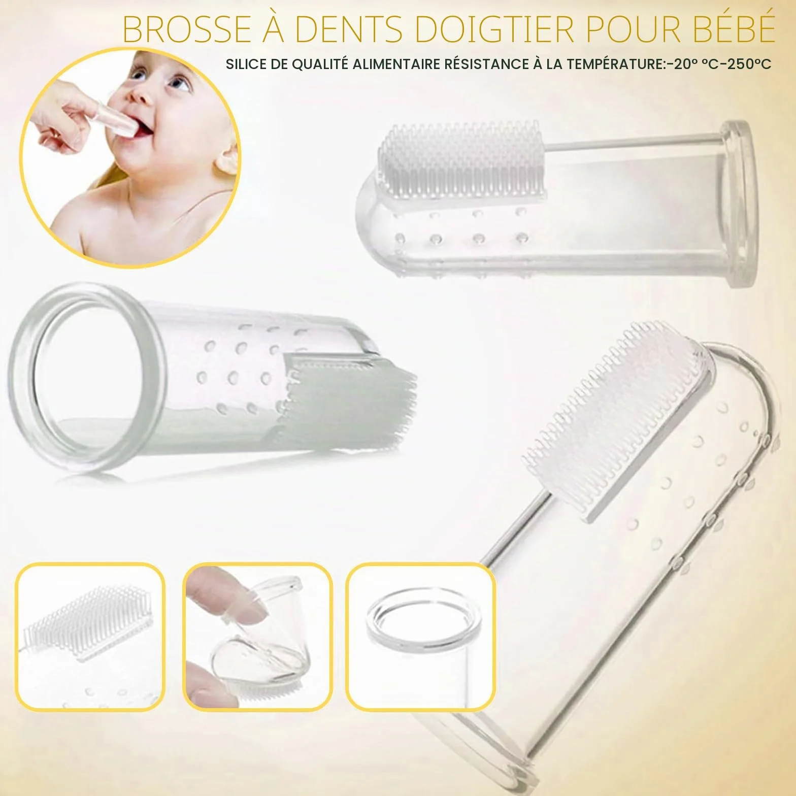 HyAdierTech Trousse de Soin Bébé Set Naissance Kit 13 Pièces (Jaune)