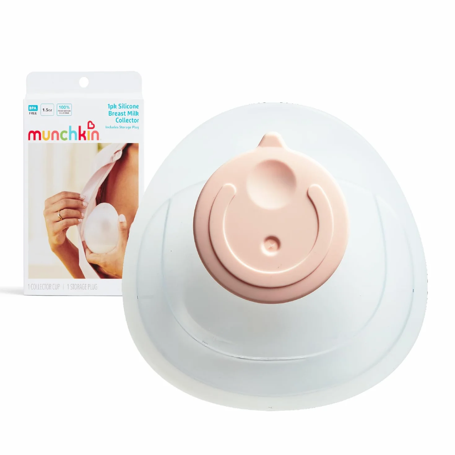 Munchkin Collecteur de Lait Maternel en Silicone pour Allaitement