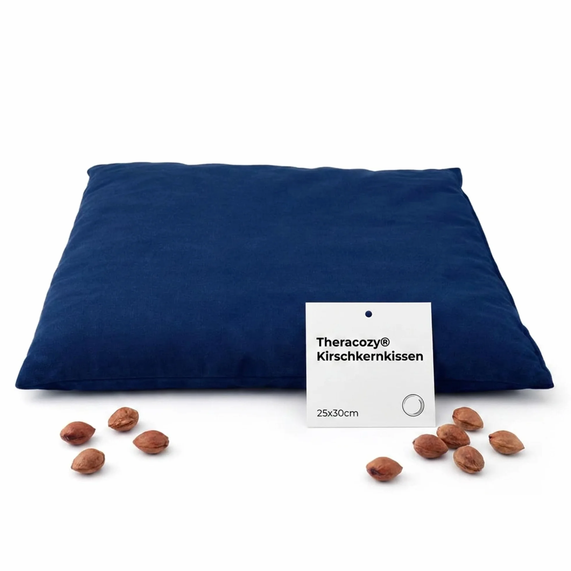 Bouillotte Coussin garni de noyaux de cerises 25 x 30 cm XXL Oeko-Tex 100 Fabriqué en Allemagne