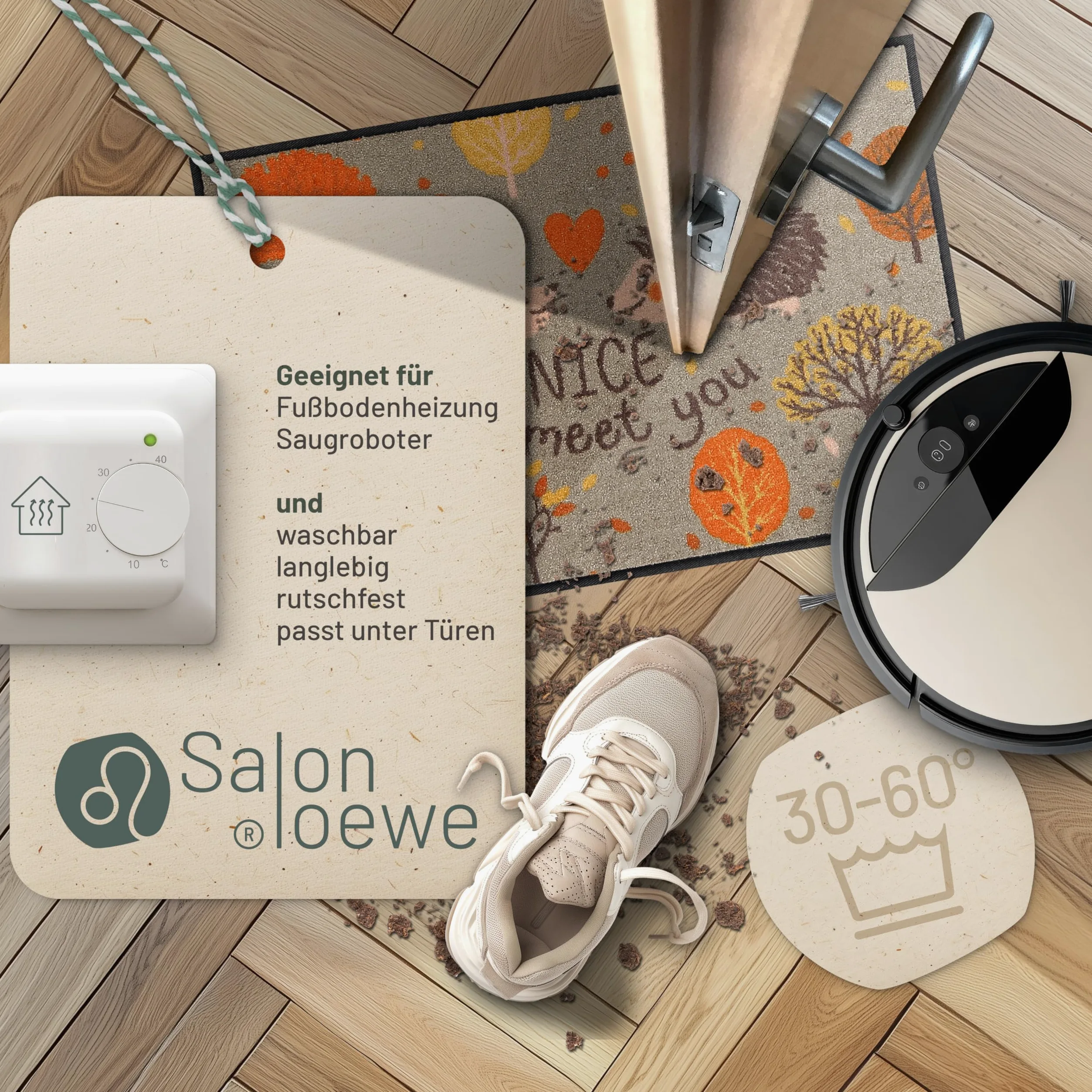 Salonloewe Paillasson Forest Date I Paillasson et paillasson pour intérieur 50 x 75 cm