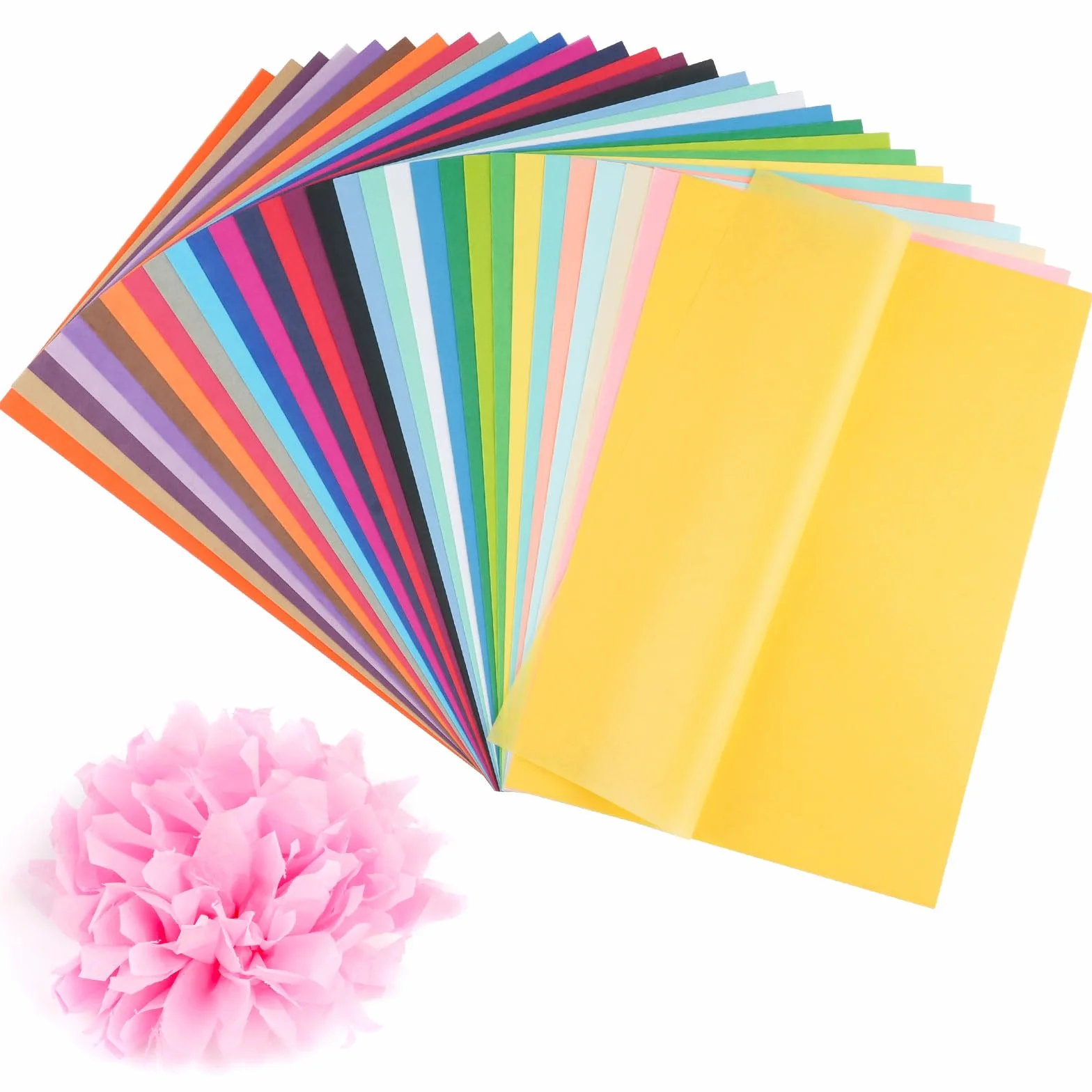 Svalor Lot de 300 feuilles Papier Calque - 30 Couleurs - Papier de Soie A4 - 14 g/m² - Multicolore 20x29 cm