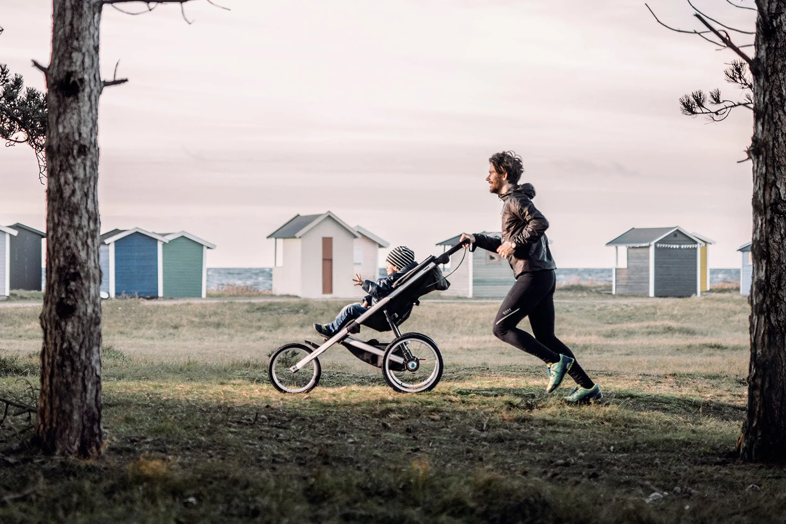 Thule Glide2 Jet Poussette Noir Uni Mixte Adulte