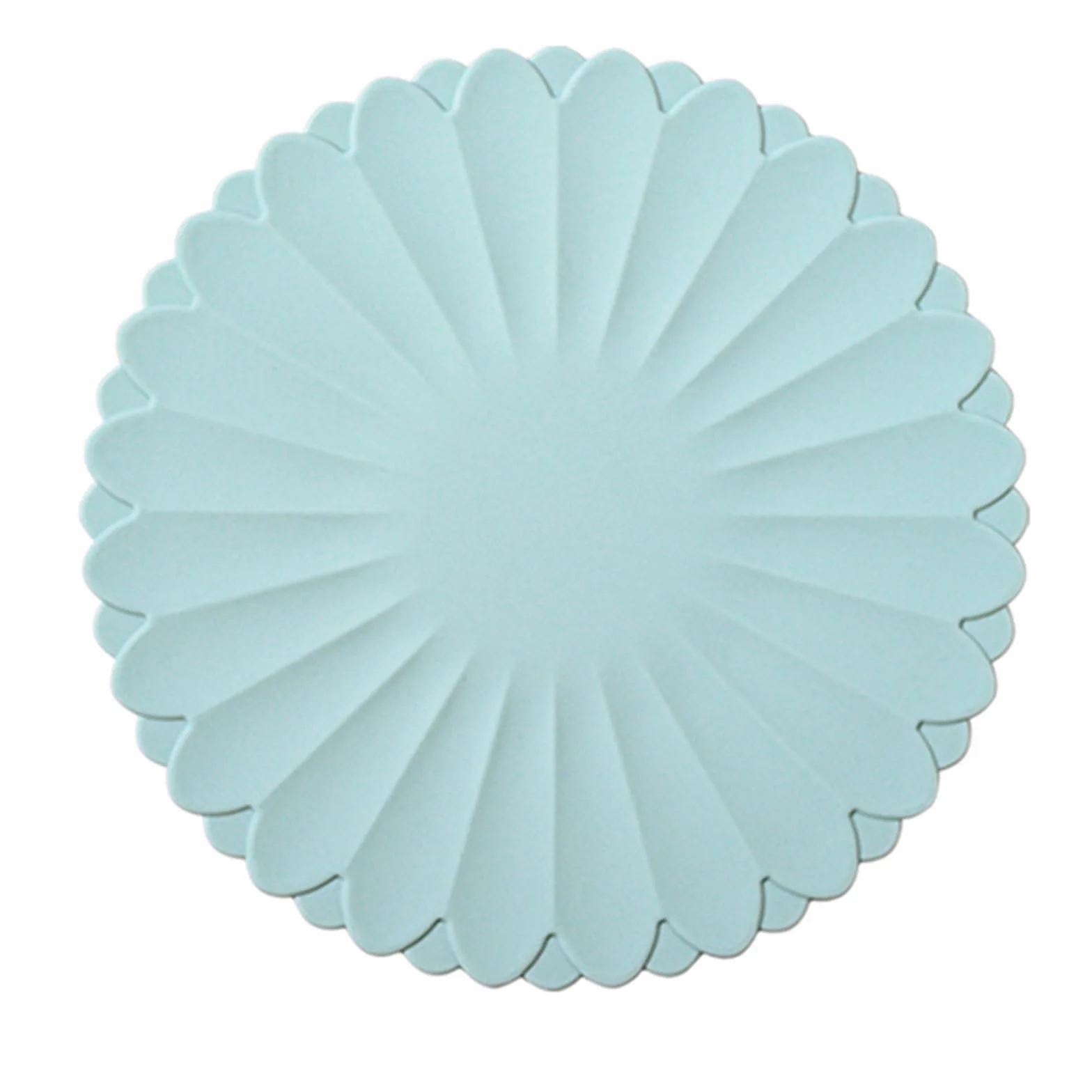 Sous-Plats en Silicone Résistants à la Chaleur - Dessous de Plat Anti-Dérapant 30 cm Bleu mer Ciel