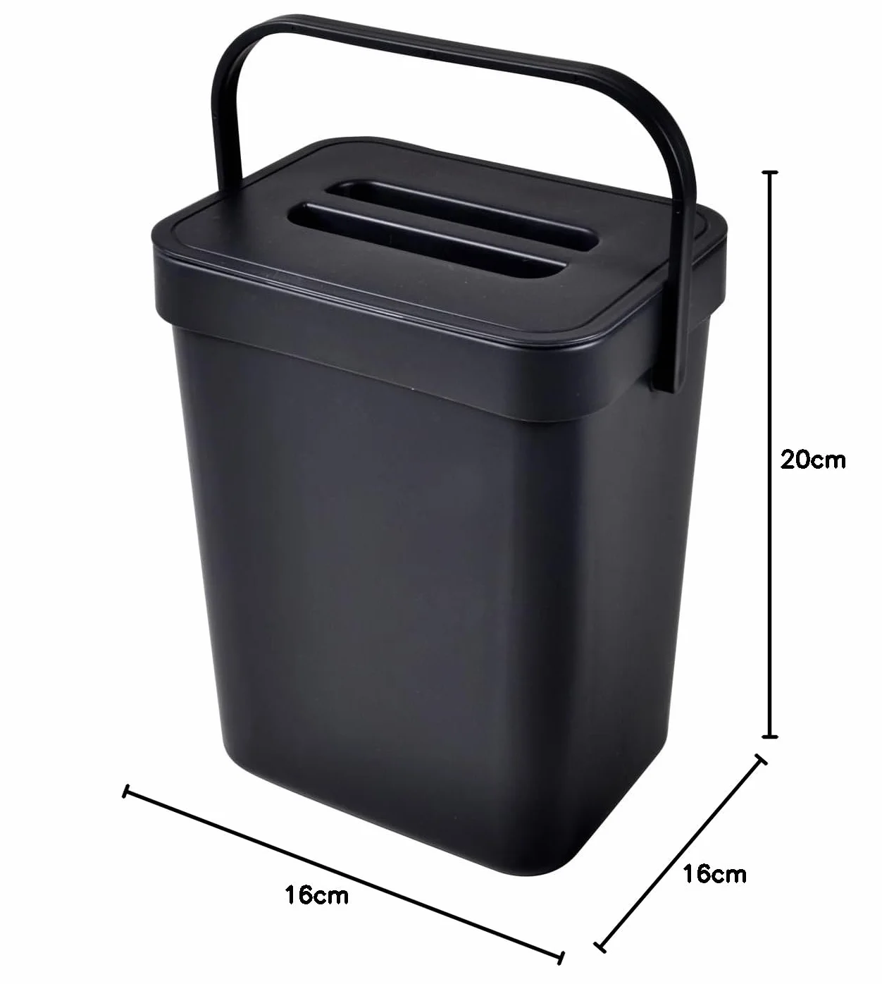 Homéa Poubelle Compost Accrochable Plastique 3L 16x12xH20 cm