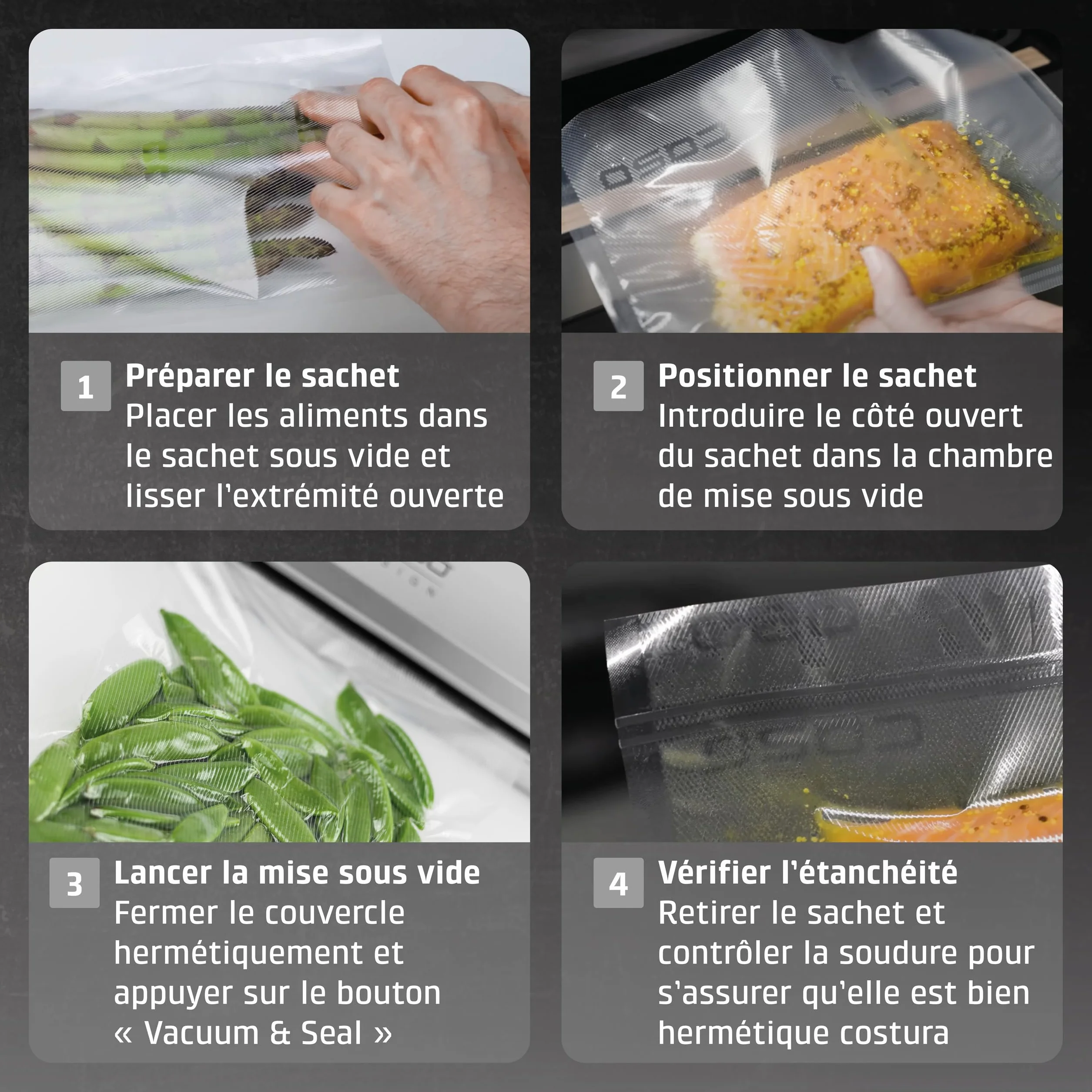 CASO VC 10 machine sous vide alimentaire barre de soudure 30 cm argenté