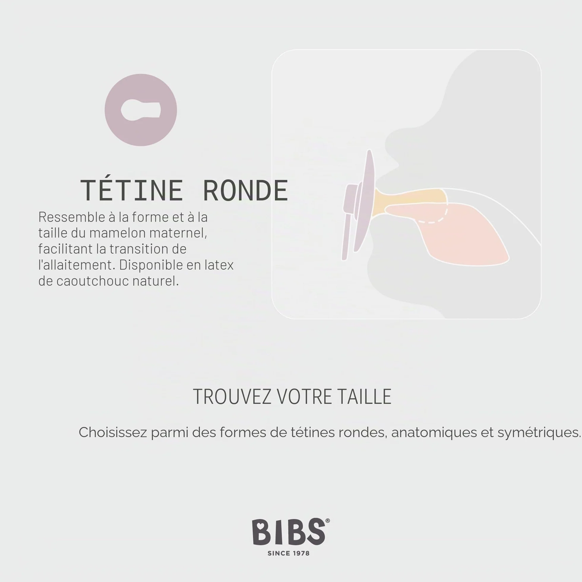 BIBS Sucettes Lot de 2 Tétine Taille 3 Latex Naturel Blush/Sand