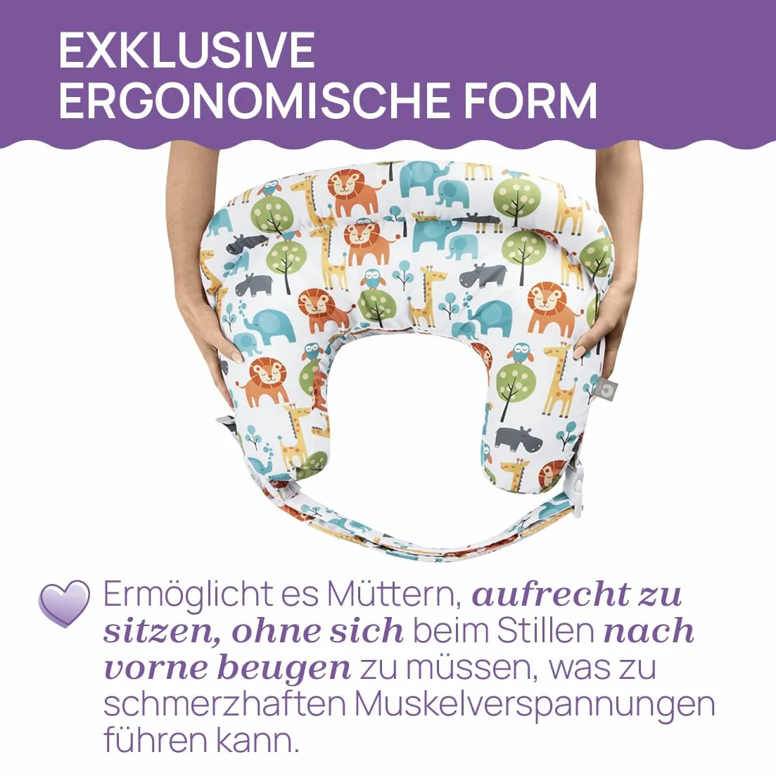 Boppy Coussin d'allaitement Deluxe pour Bébés 0+ Mois, Forme Ergonomique, Amovible et Lavable en Machine