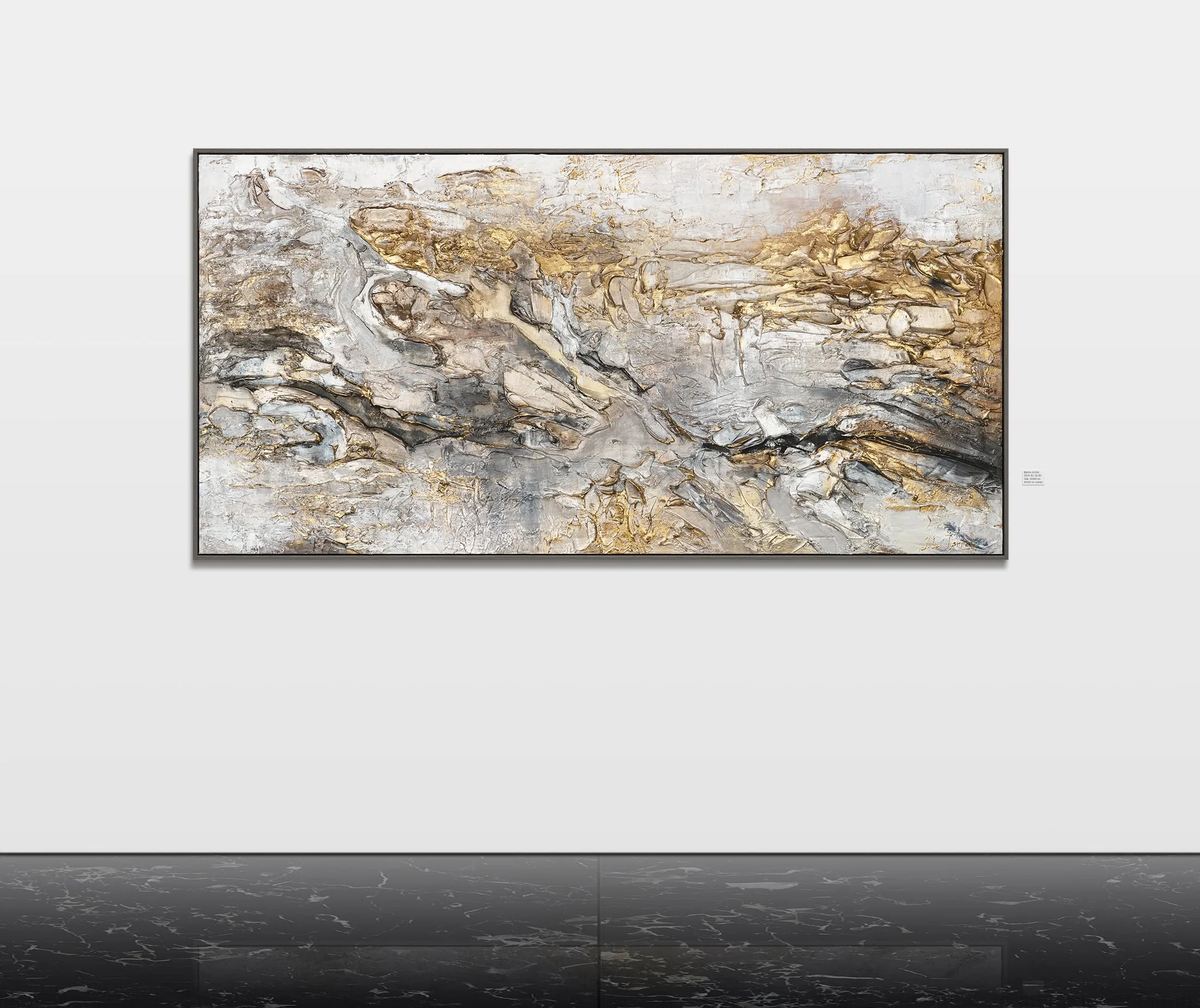 Tableau mural peint à la main Lueu 200x100cm Art moderne décoration intérieure