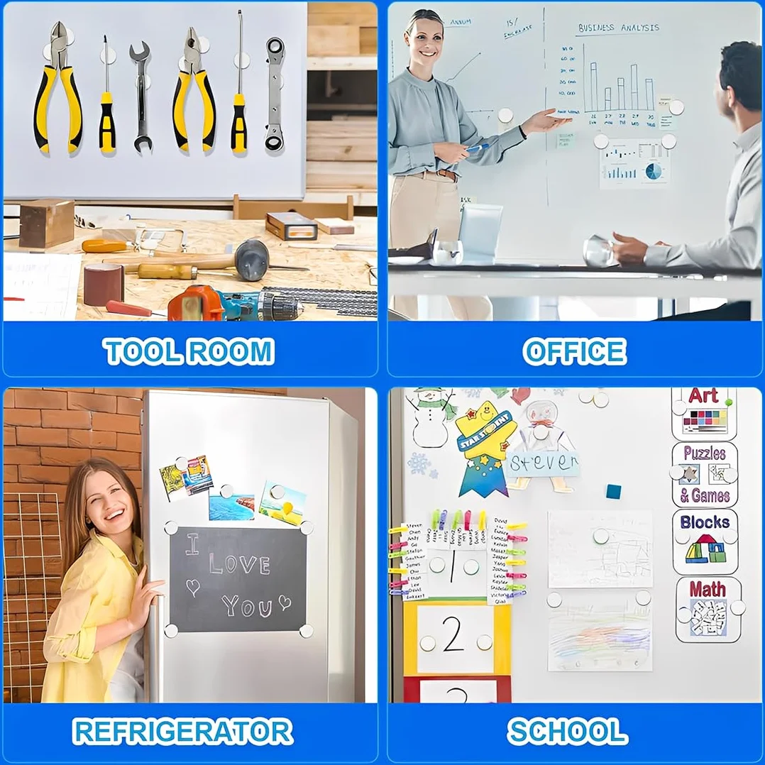 Plaquettes métalliques autocollantes pour Tonie 50 pièces force magnétique forte rangement figurines décoration chambre enfant