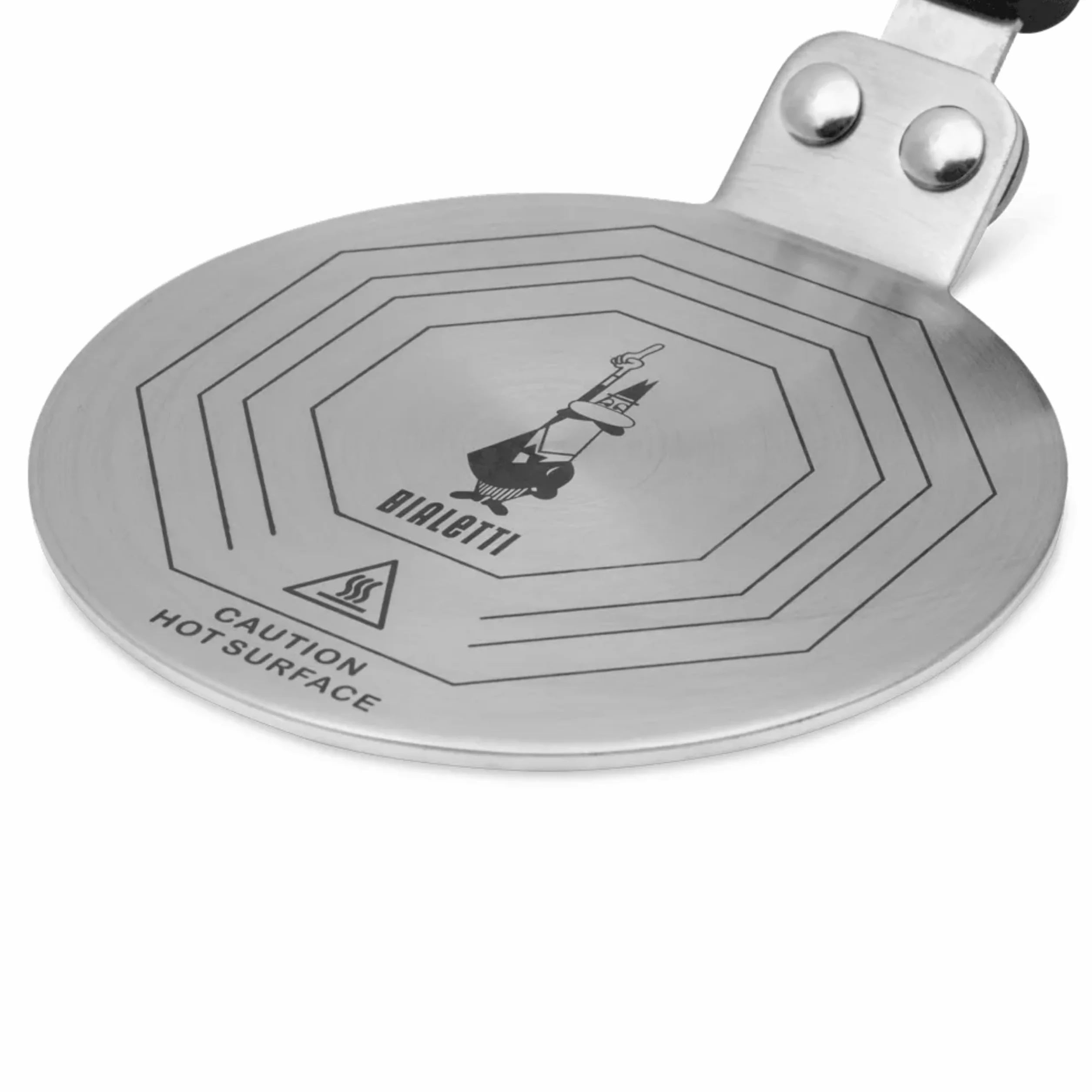 Bialetti Plaque à induction 13 cm acier Noir pour cafetières 1-9 tasses