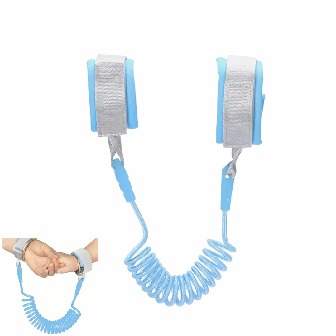 Harnais Enfant Sécurité 1.5M Bracelet Anti Perte 360° Réglable Laisse Poignet