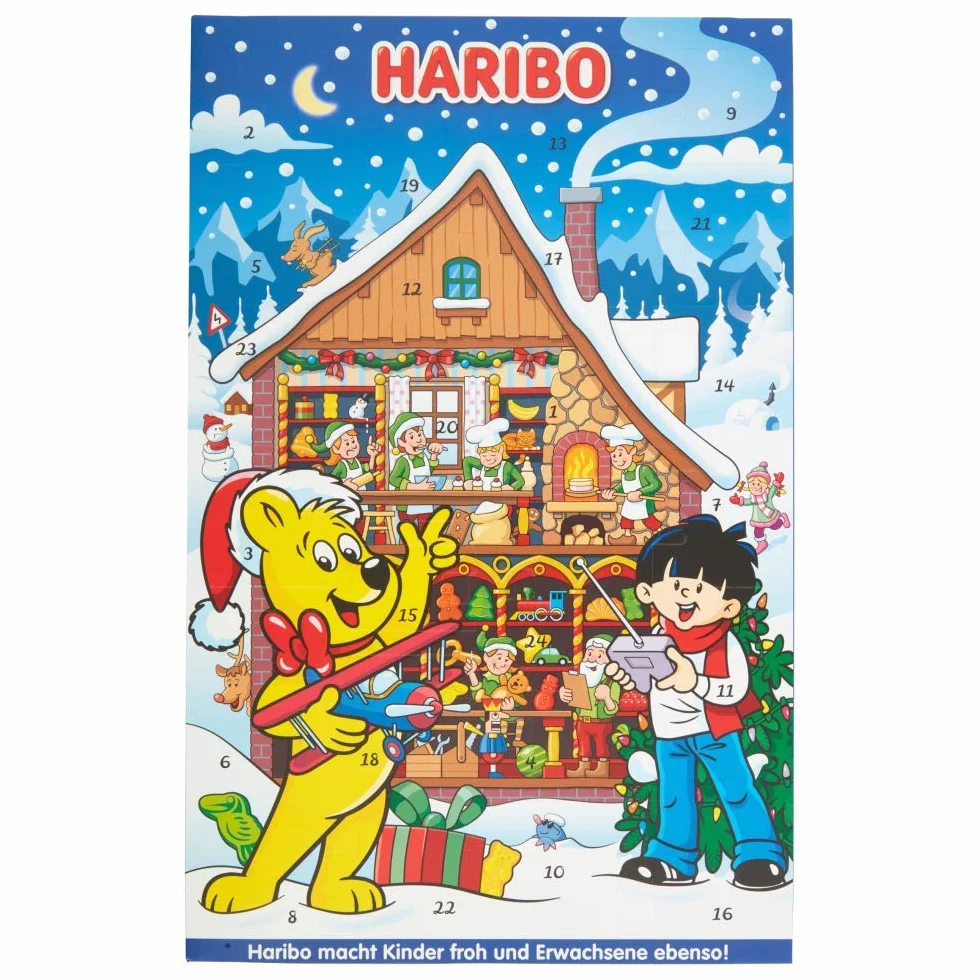 Haribo Calendrier de l'Avent Bonbons de Noël 300 g