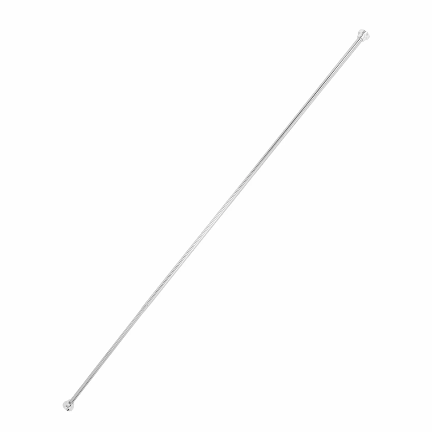 Tringle à Rideau de Bain Télescopique Réglable en Acier Inoxydable | Perçage, Longueur 155 à 260cm, Argenté, pour Bain et Rangement Domestique