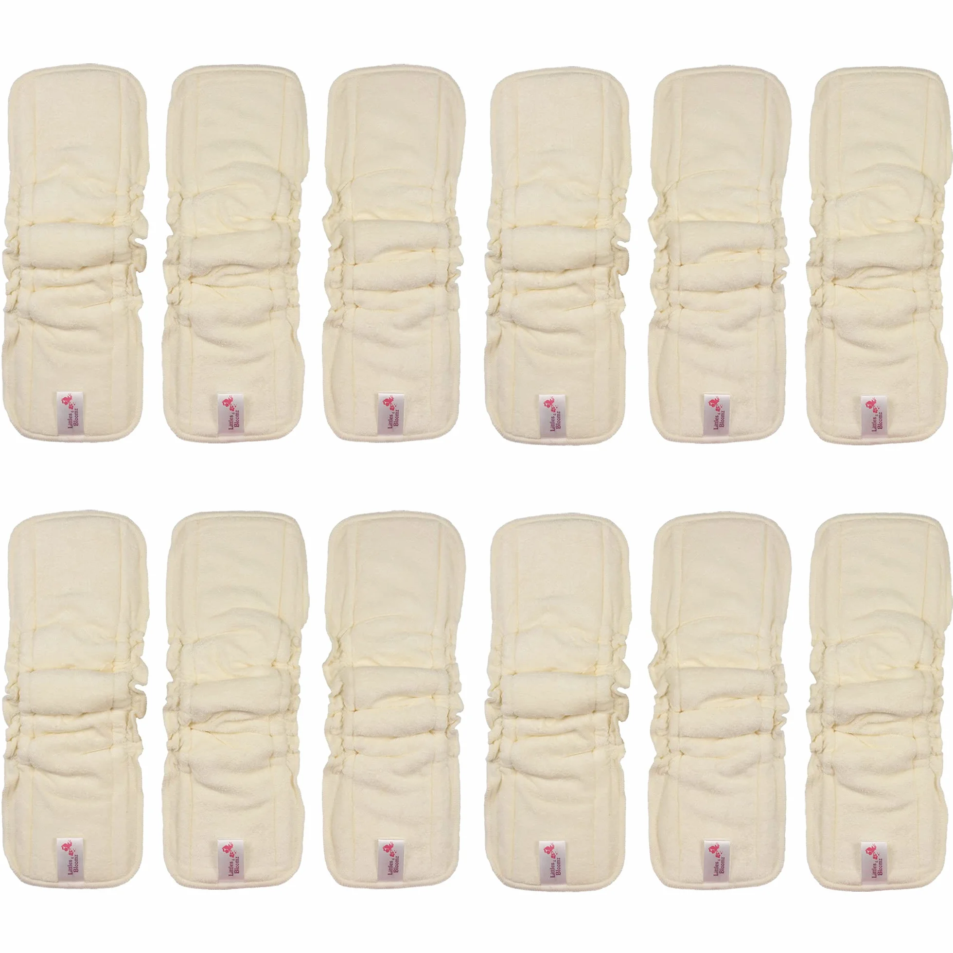Littles and Bloomz BBC12 Insert de couche réutilisable en bambou 5 couches