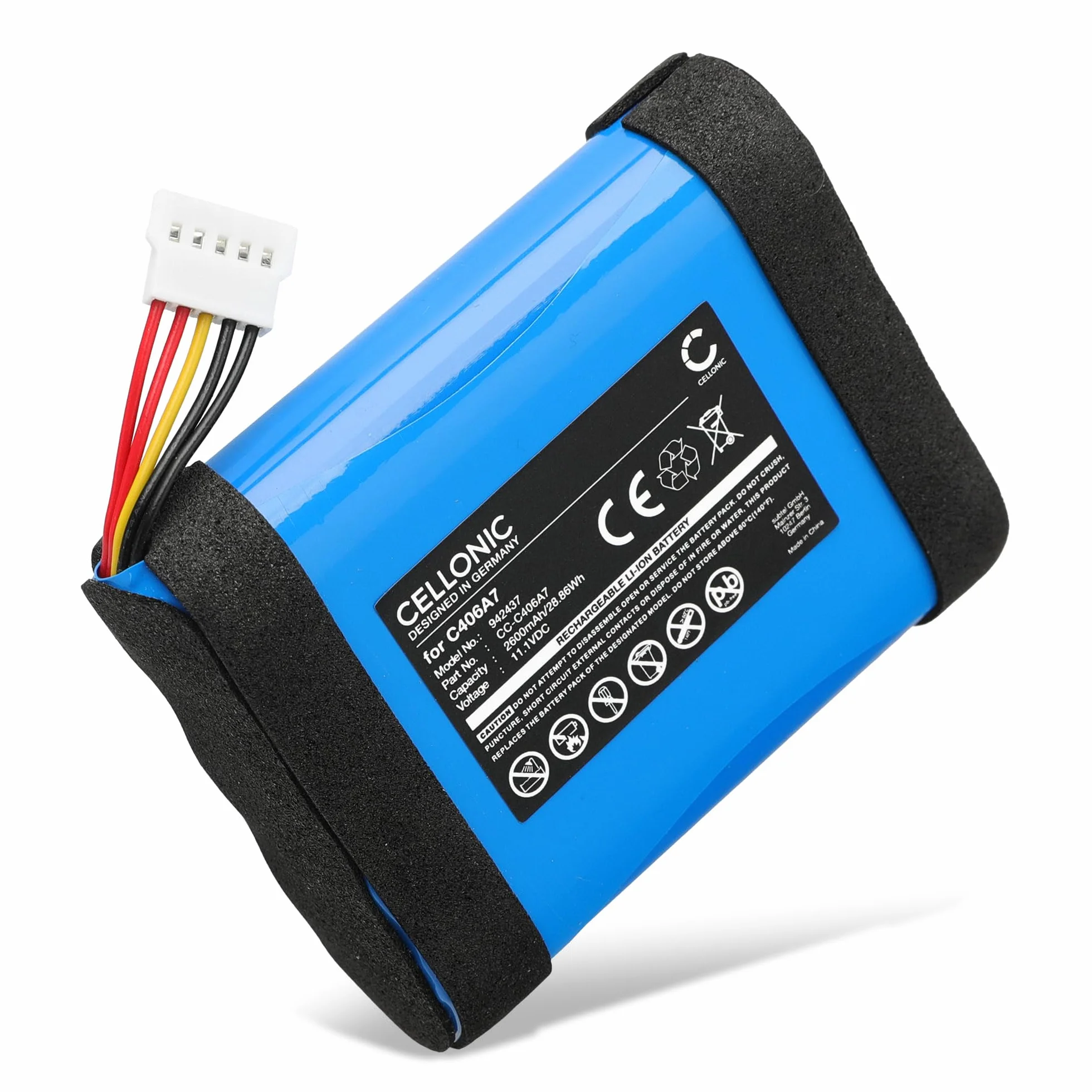 CELLONIC Batterie pour Enceinte Compatible Marshall Middleton 2600mAh 11.1V