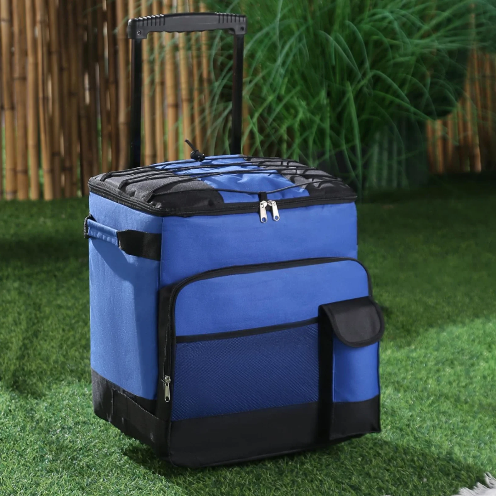Chariot Glacière à roulettes Portable | Roulant, Sac Isotherme à Roulettes, Pliable, pour Camping, Familles, Campeurs