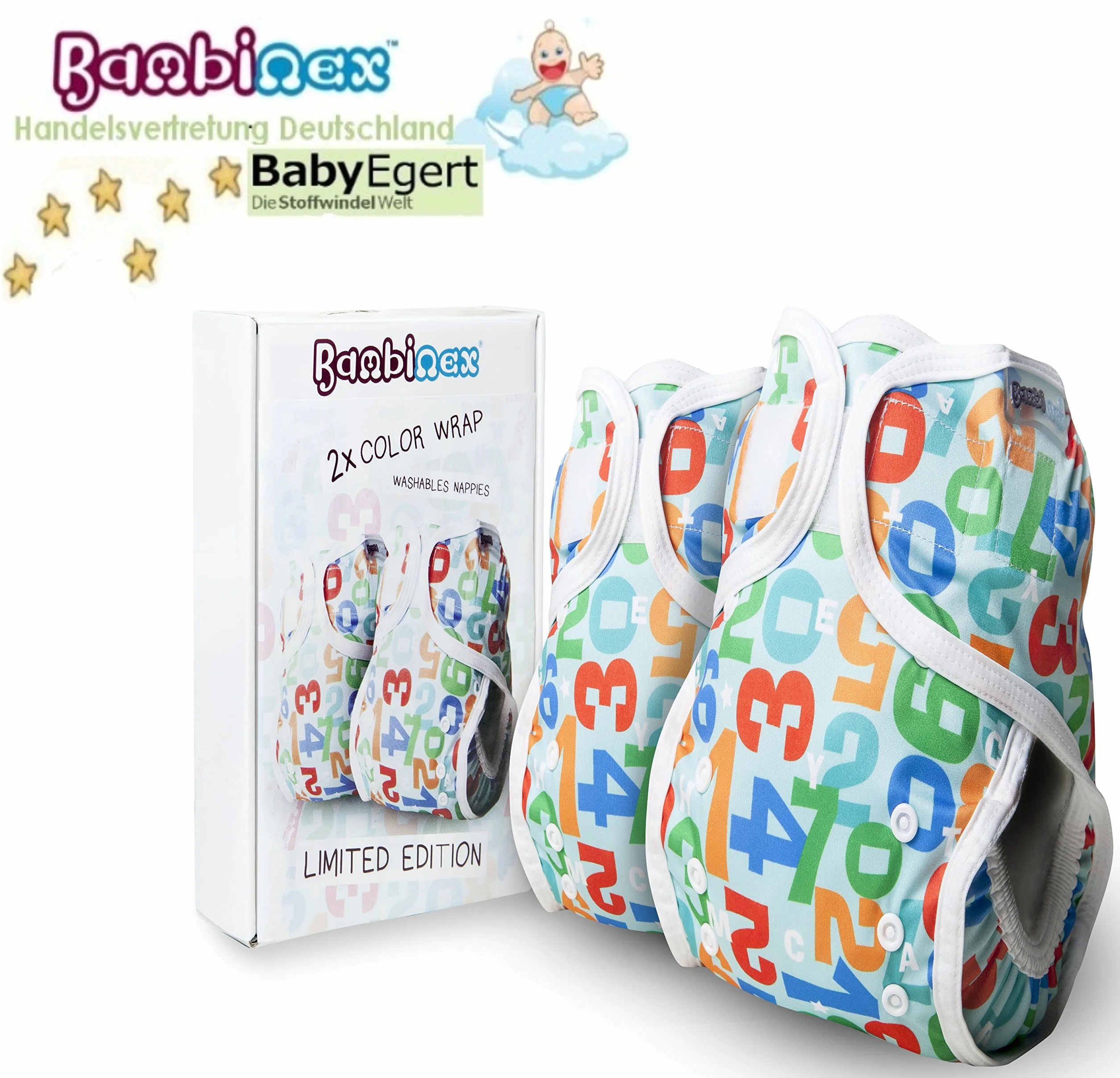 Bambinex culottes de protection pour couches lavables Taille unique 3-15 kg Évolutives