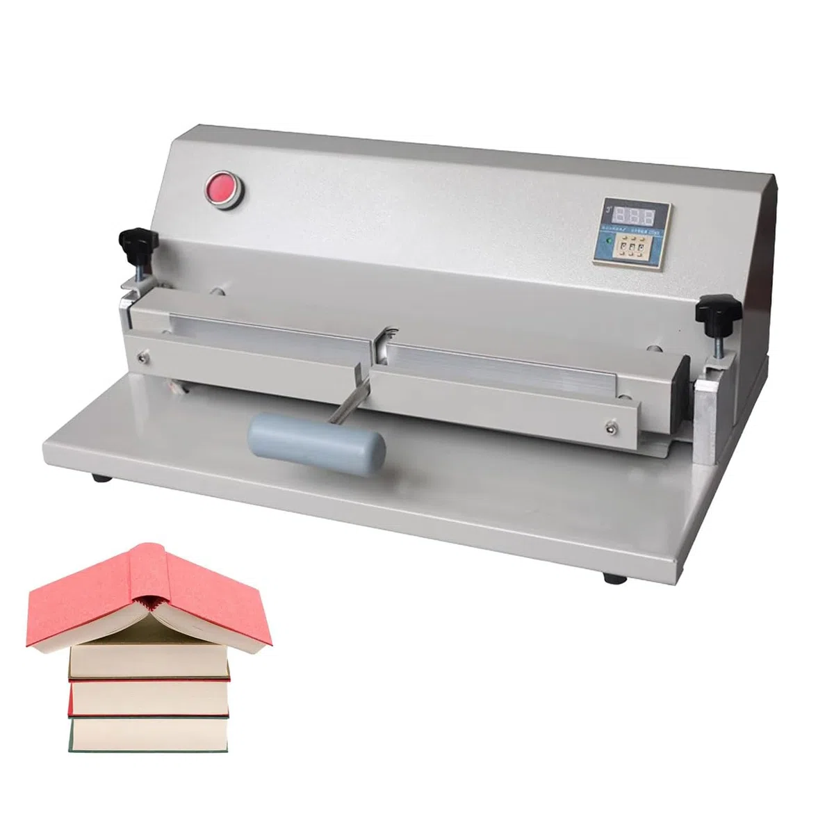 Plieuse à papier électrique robuste avec contrôle numérique de la température LED, largeur de rainure de 330 mm, épaisseur maximale de 50 mm, pour menus, albums