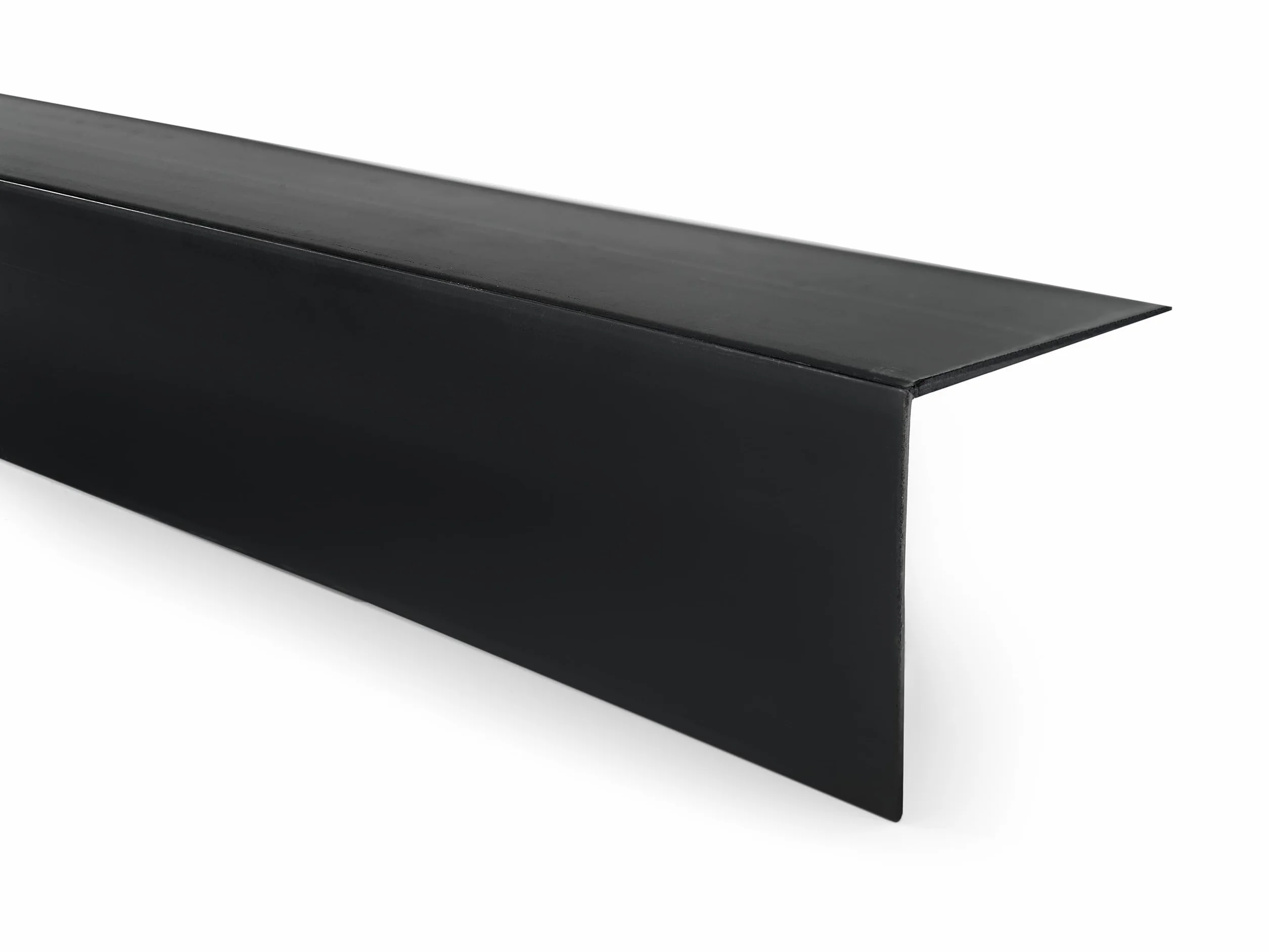 QUEST Cornière PVC Rigide Autoadhésive 40x40mm 200cm Noir Baguette d'Angle Protection Mur