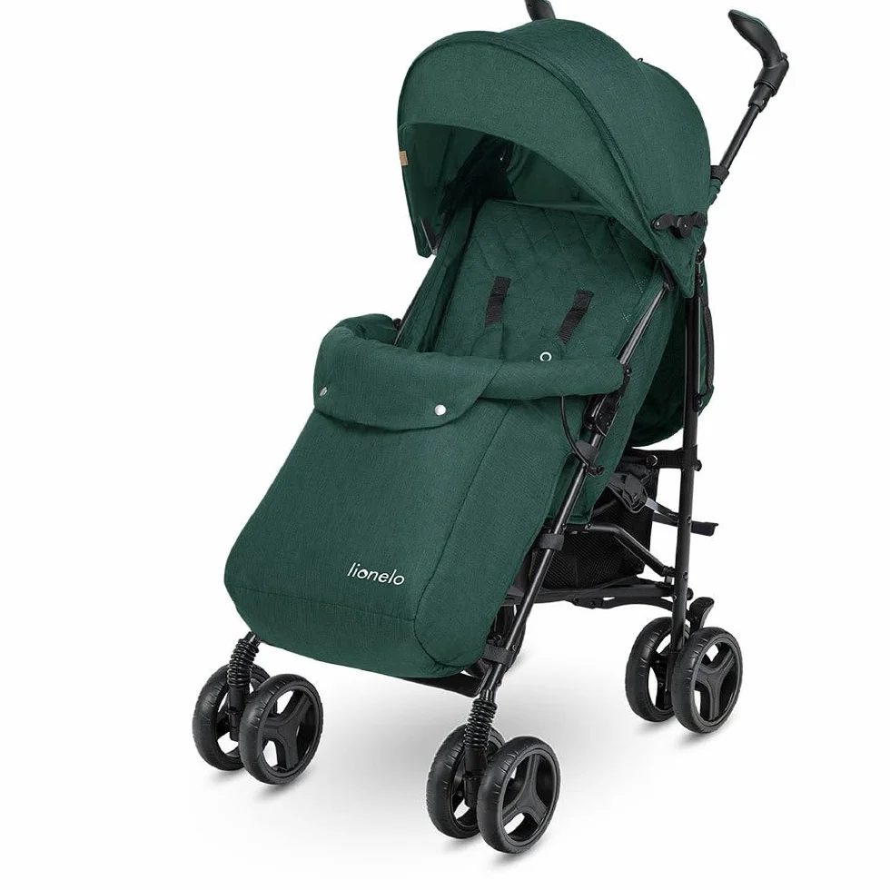 LIONELO Irma poussette canne 15 kg 0-36 mois légère compacte réglage dossier position couchée grand panier pliage rapide moustiquaire chauffe-pieds