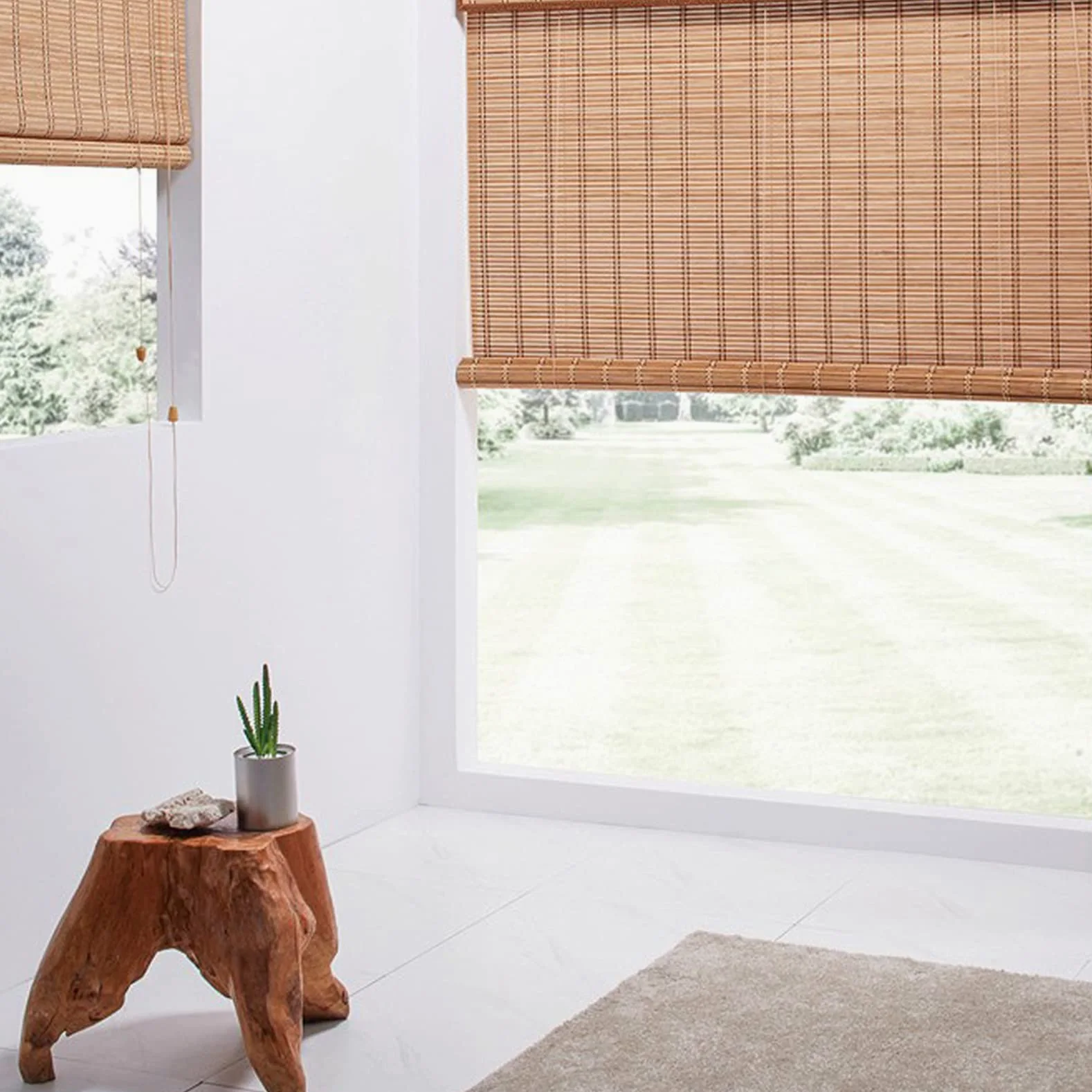 Rideau En Bambou Rétro,Rideau Occultant En Bambou,Stores à Enroulement En Bambou,Stores Venitien Bois,Stores À Rouleaux Romains,Respirant/écologique,pour Jardins,Personnalisées (120x140cm/47x55in)
