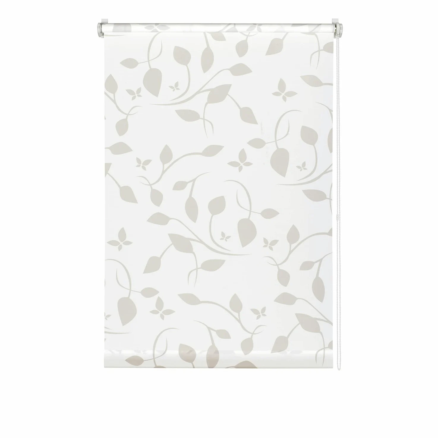 GARDINIA EASYFIX Store Enrouleur Dekor 100 Scandinavian à Coller ou à Serrer, sans Perçage, Opaque, Translucide, Blanc/Naturel, 105 x 180 cm