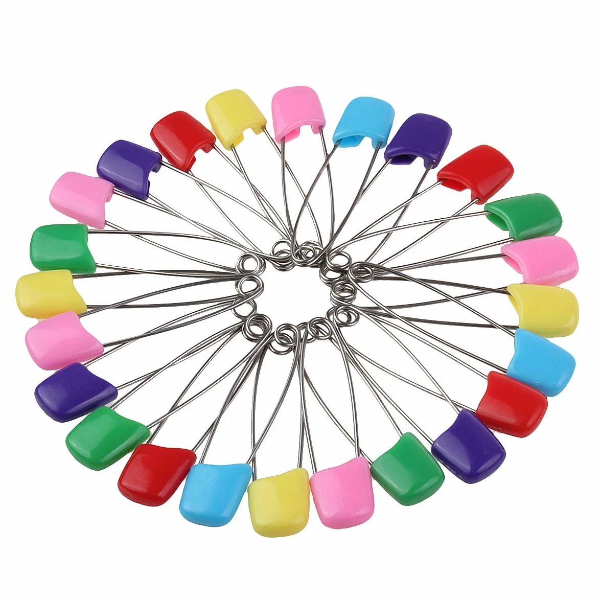 Épingles de Sûreté Grand Sécurité pour Bébé Colorful 100 Pièces Taille L