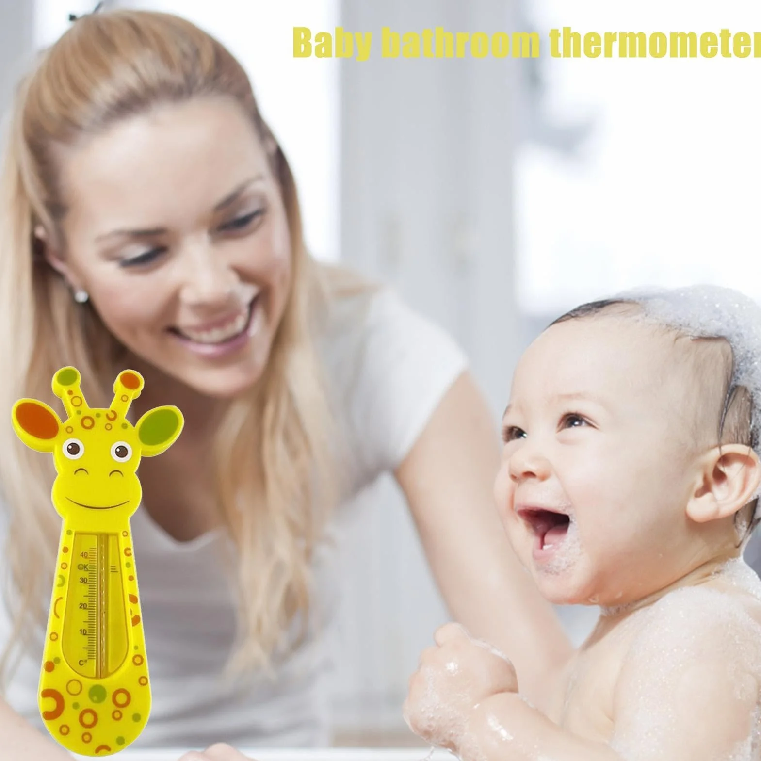 Girafe Thermomètre De Bain Sécurité Bébé Température Eau Baignoire Natation