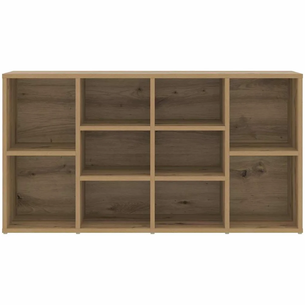 Banc à Chaussures Chêne Artisanal 103 x 30 x 54,5 cm, Banc d'entrée, Rangement Multifonctionnel en Bois