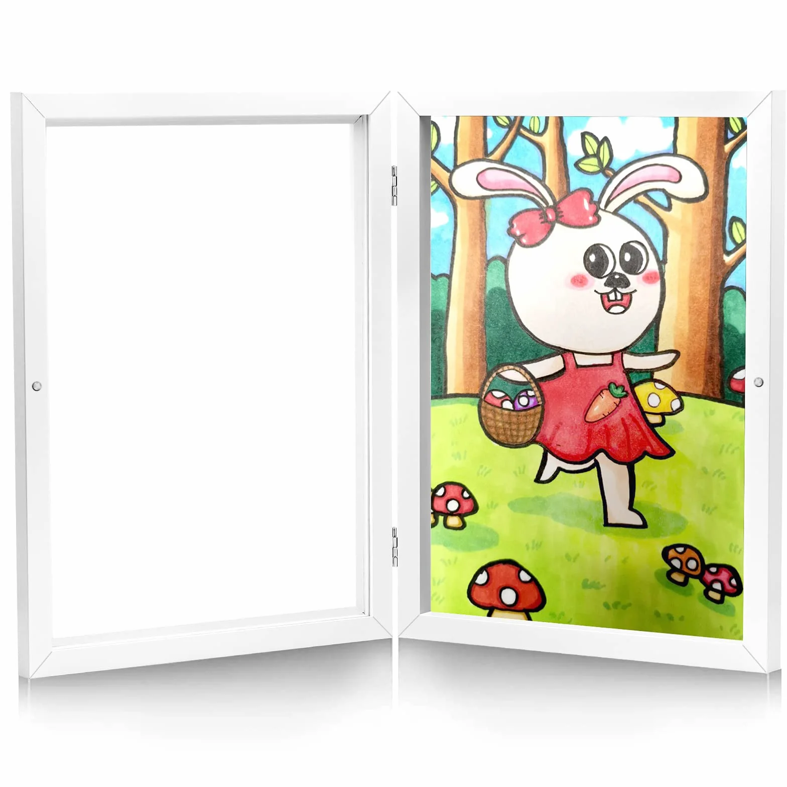 Cadre Photo A4 Blanc pour Dessin Enfant