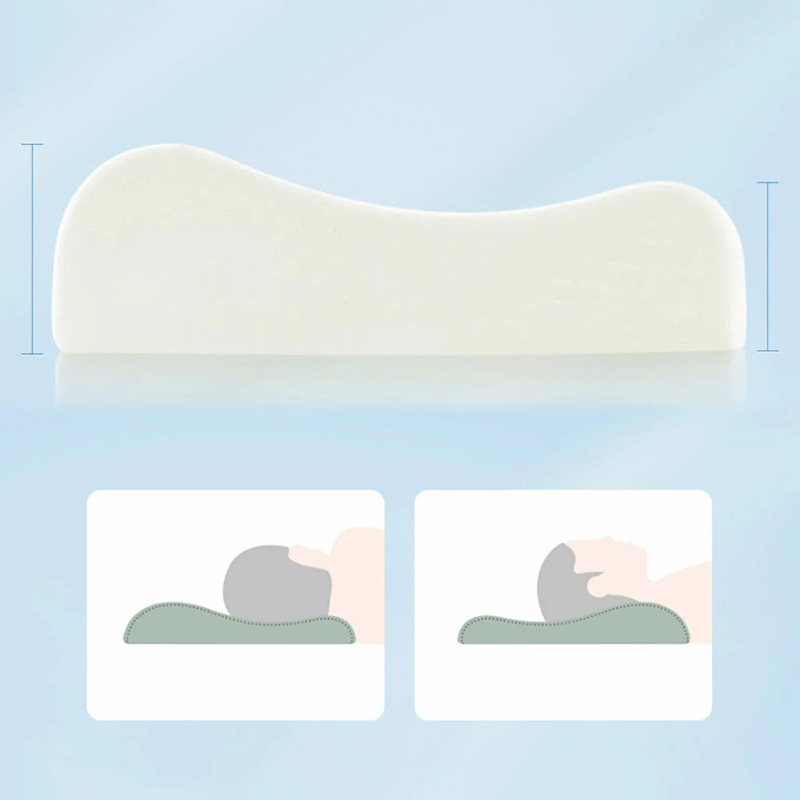 Oreiller pour Enfant Ergonomique Coussin de Voyage Doux pour la Peau pour Filles