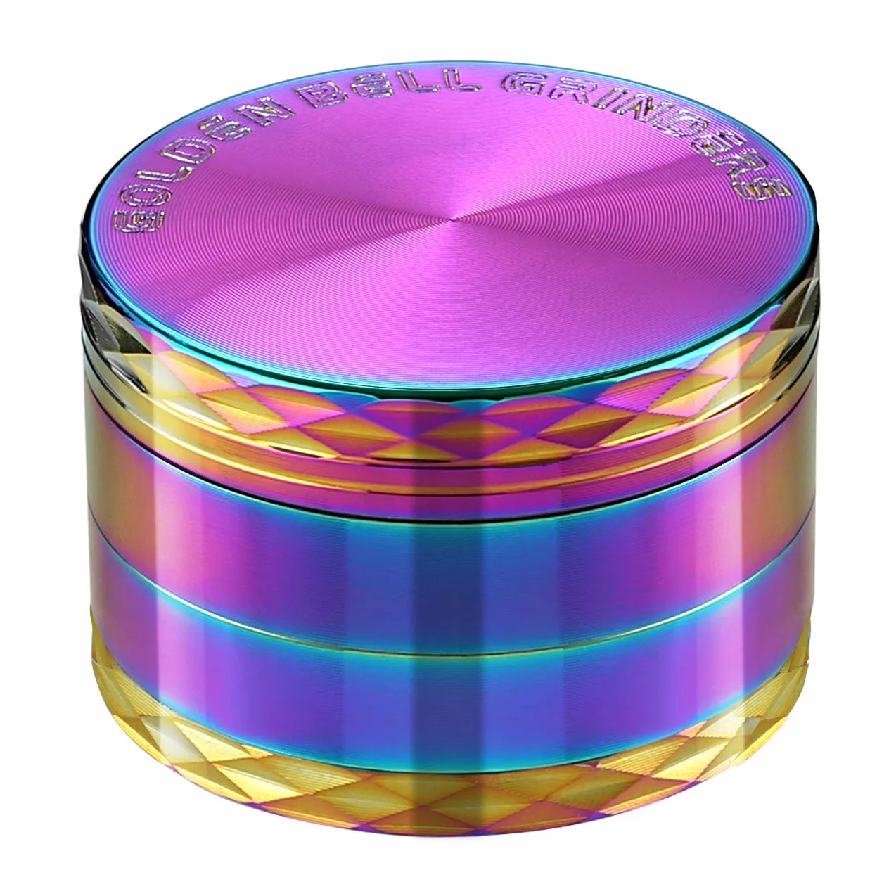 LIHAO Moulin à Herbes Épices en Zinc Alliage 4 pièces avec Décorations en Forme de Losanges