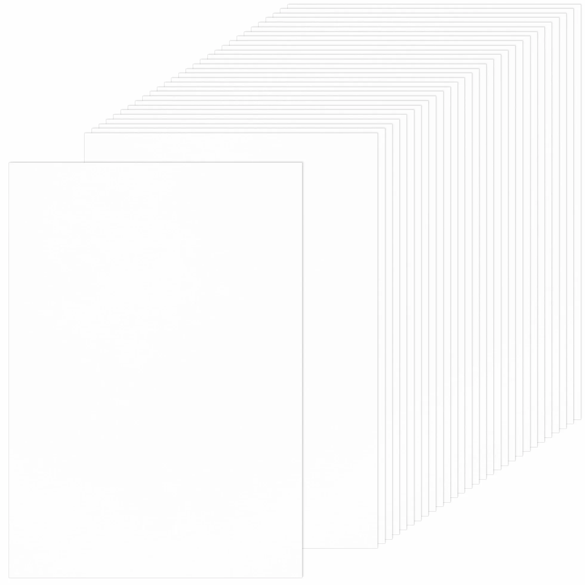 Papier de carte épaisse A4 250gsm 92lb White Cardstock 30 feuilles pour arts et artisanat