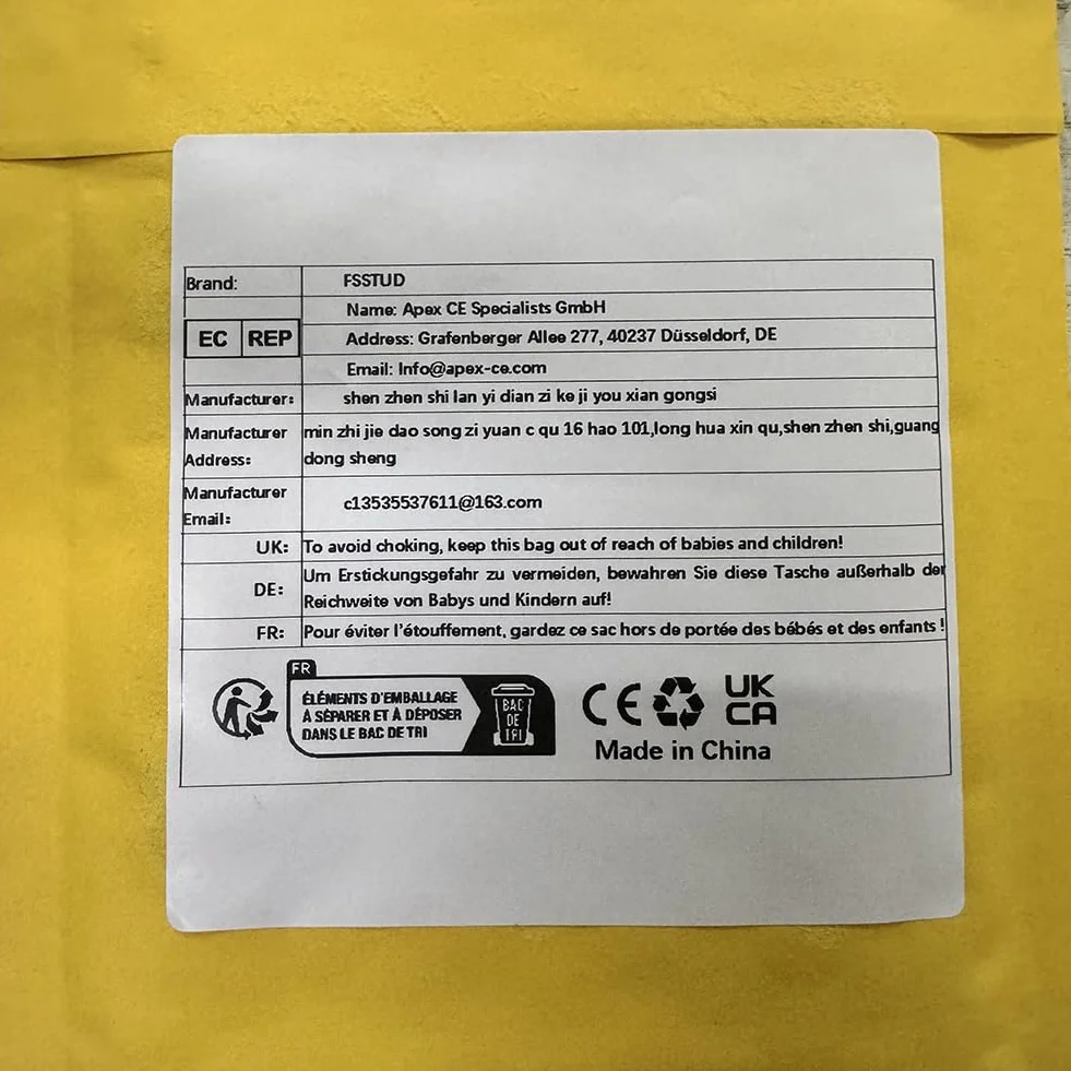 Sacs en Plastique Transparent avec Poignée 24cm 100 PCS