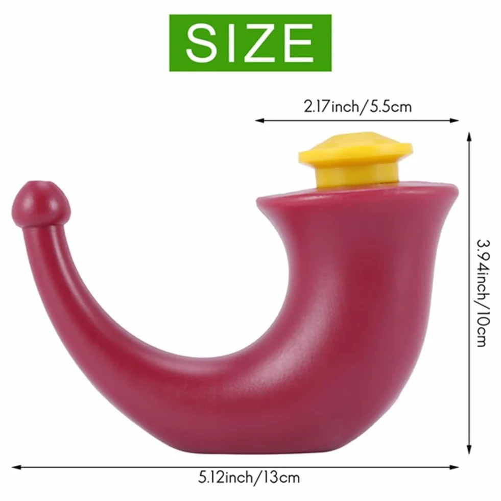 Lot de 2 Pots Neti pour Rinçage Nasal, 200 ML Irrigation Sinusale, Rhino Horn