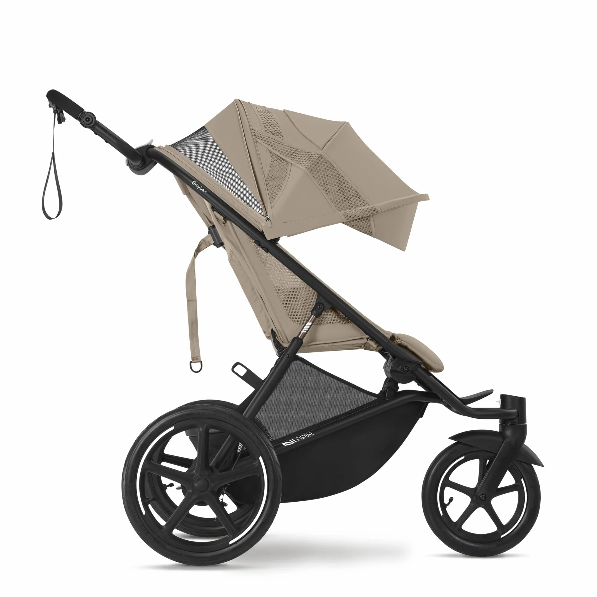 CYBEX Poussette AVI SPIN, De la naissance à 4 ans, 111 cm, 22 kg, Almond Beige