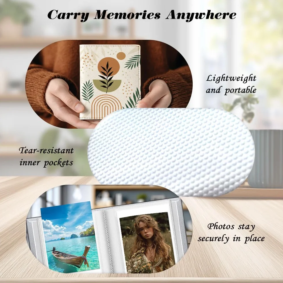 Album Photo Couverture Cuir PU 170x140mm 28 Pages UNICRAFTALE pour Mariage Famille Cadeau