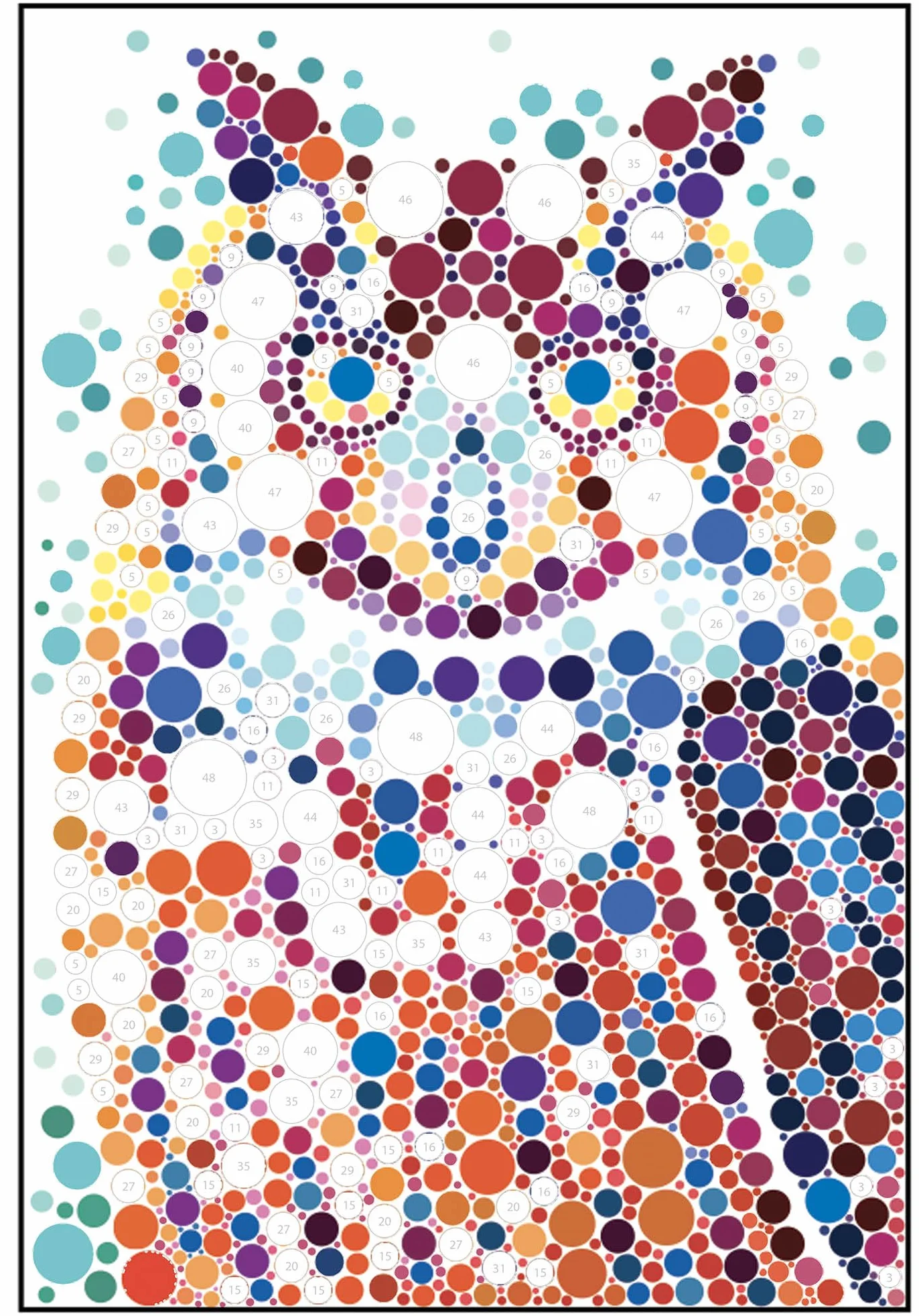 Mes tableaux au numéro - animaux