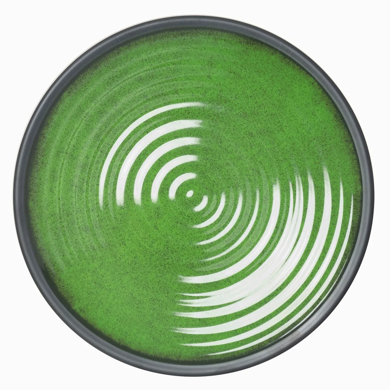Vaisselle de table de camping en mélamine pour 4 personnes - 12 pièces - Passe au lave-vaisselle - Service de pique-nique - Vaisselle de camping - Design vert pierre