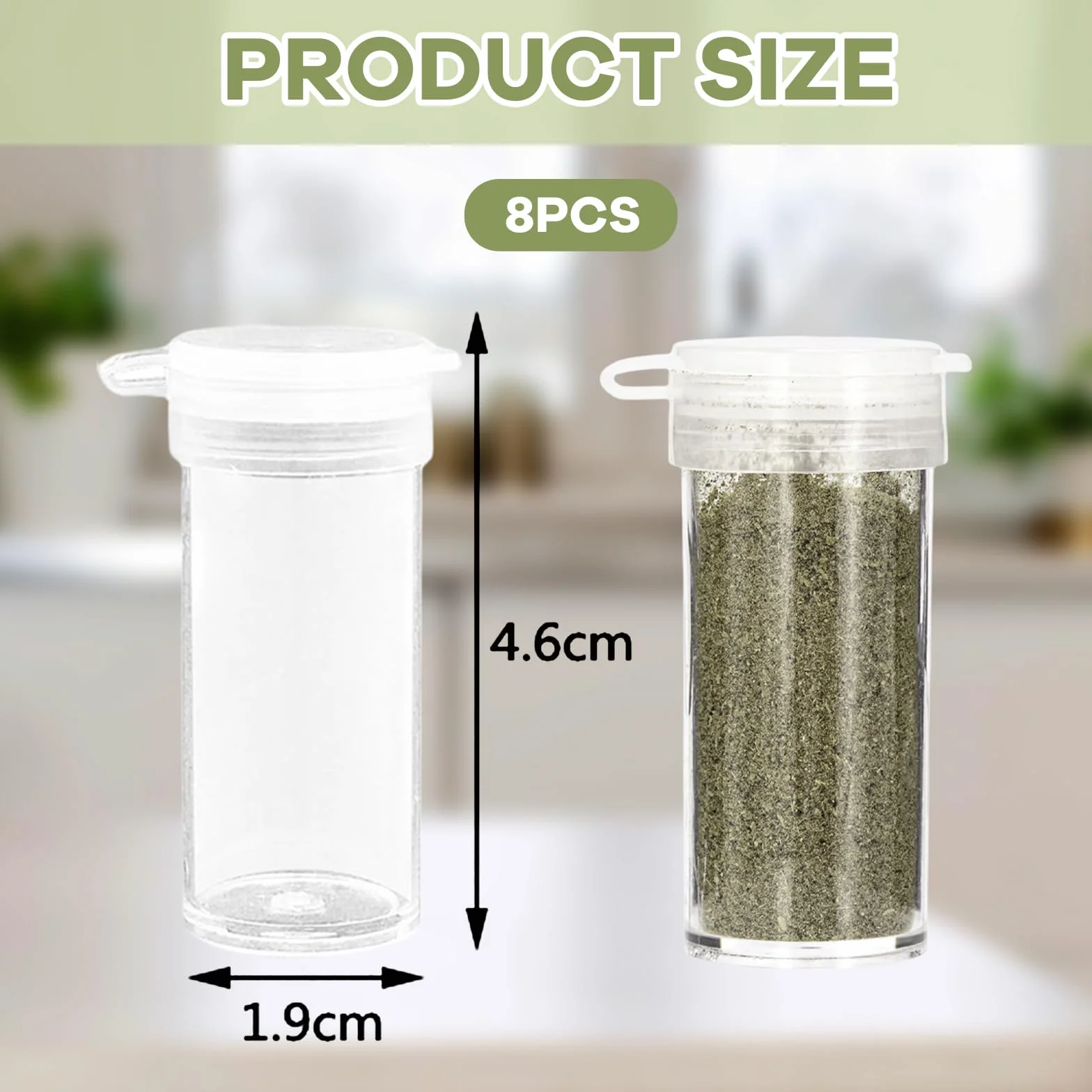 Lot de 8 mini salières et poivrières de voyage pour camping - Mini distributeur d'épices avec couvercle