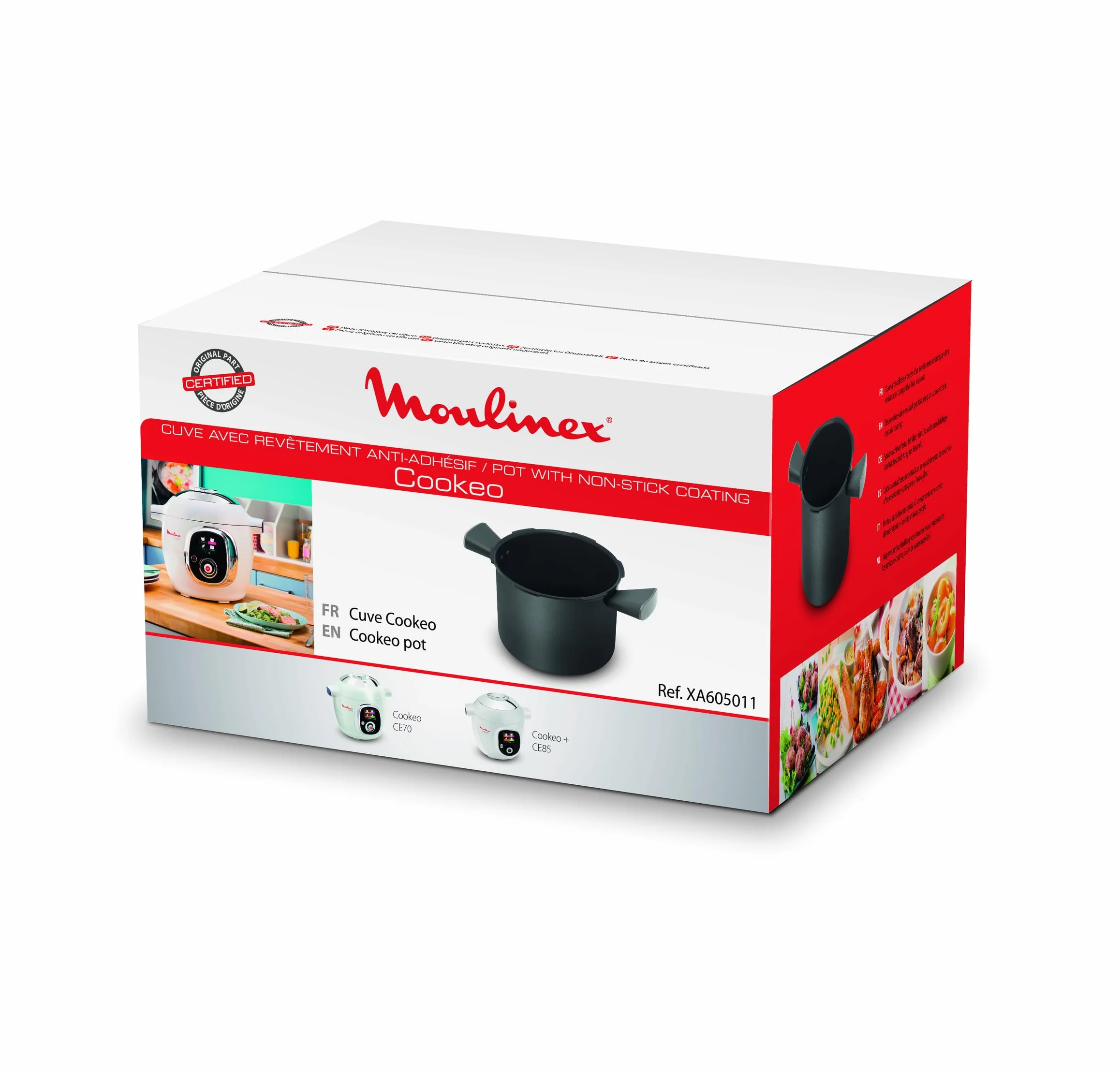 Moulinex Cuve Anti-Adhésive 6 litres compatible Cookeo Cookeo + Noir