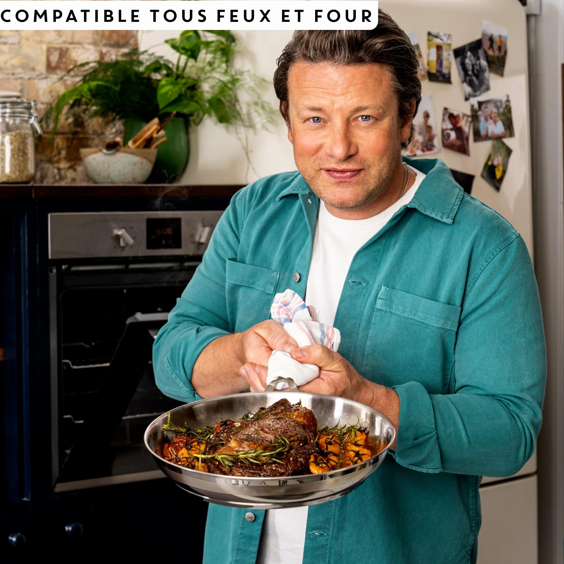 Tefal Jamie Oliver Cook' Smart Poêle 24 cm Inox Induction