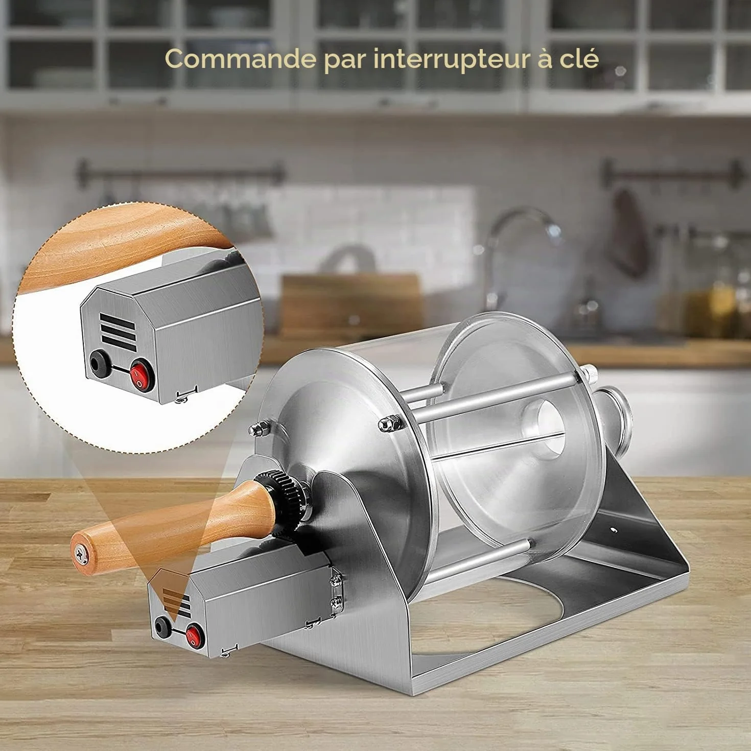 Machine à torréfier les grains de café et les noix 500g