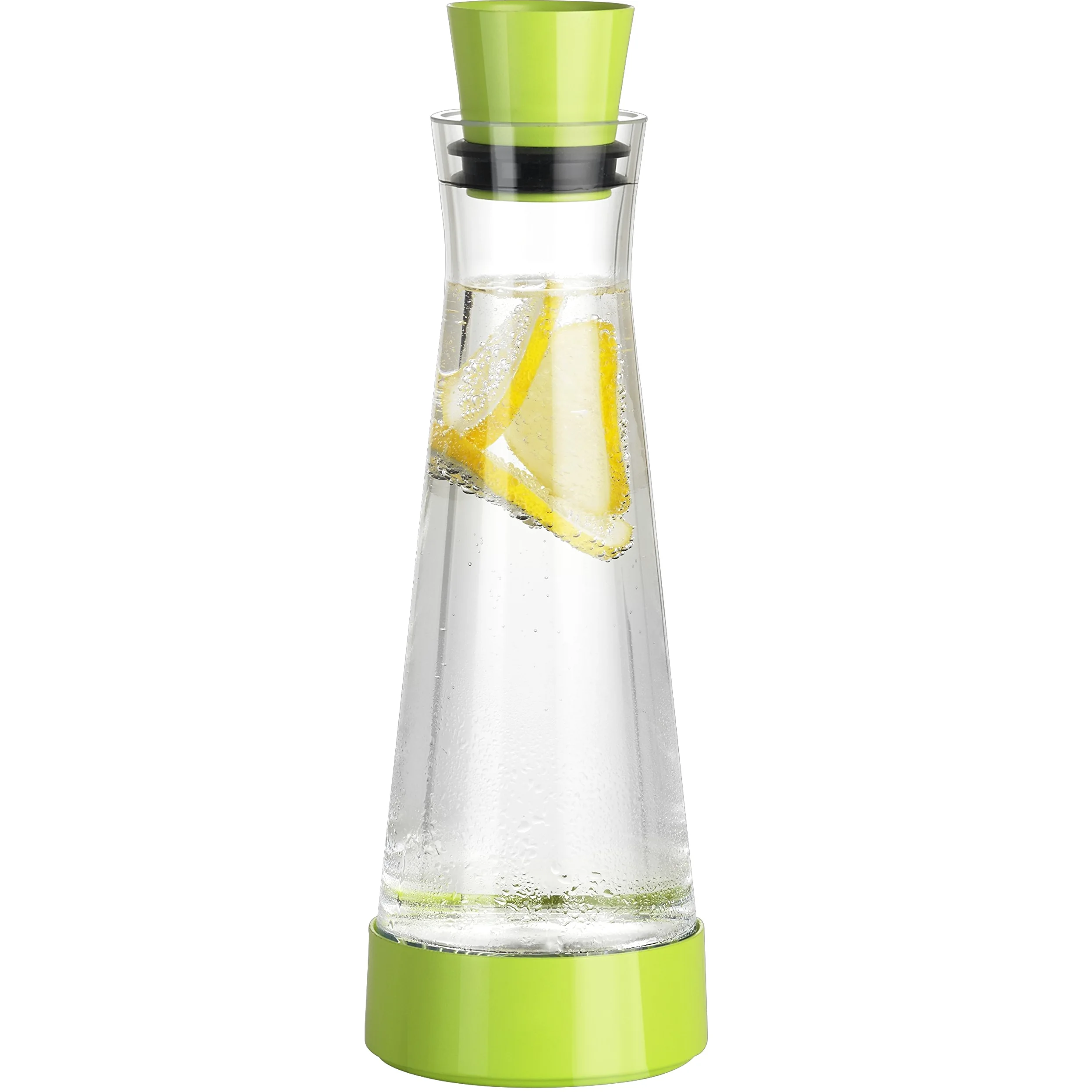 Tefal Flow Slim Friends Carafe à décanter et à Eau avec Fond rafraîchissant et Couvercle Anti-Goutte Vert 1 l