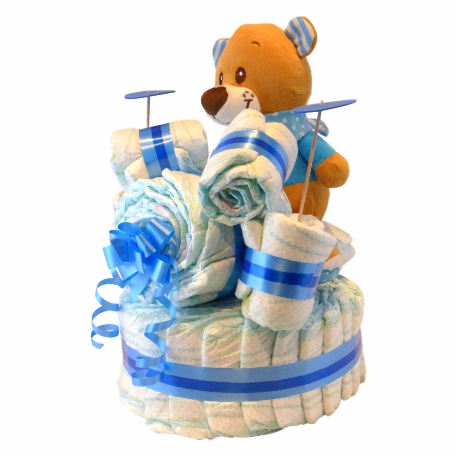 Gâteau à Couches Forme Batterie Musique Enfant