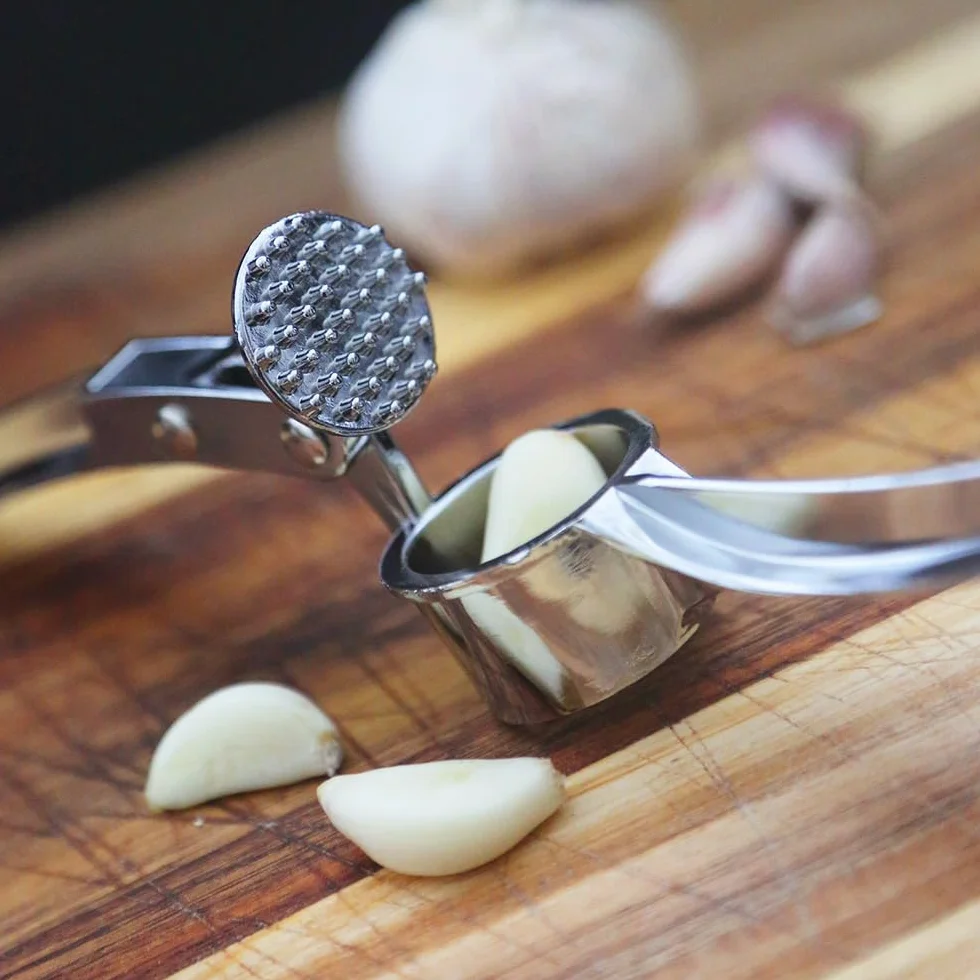 TRIXES Presse-ail en Acier - Broyeur à gingembre - Ustensile de cuisine