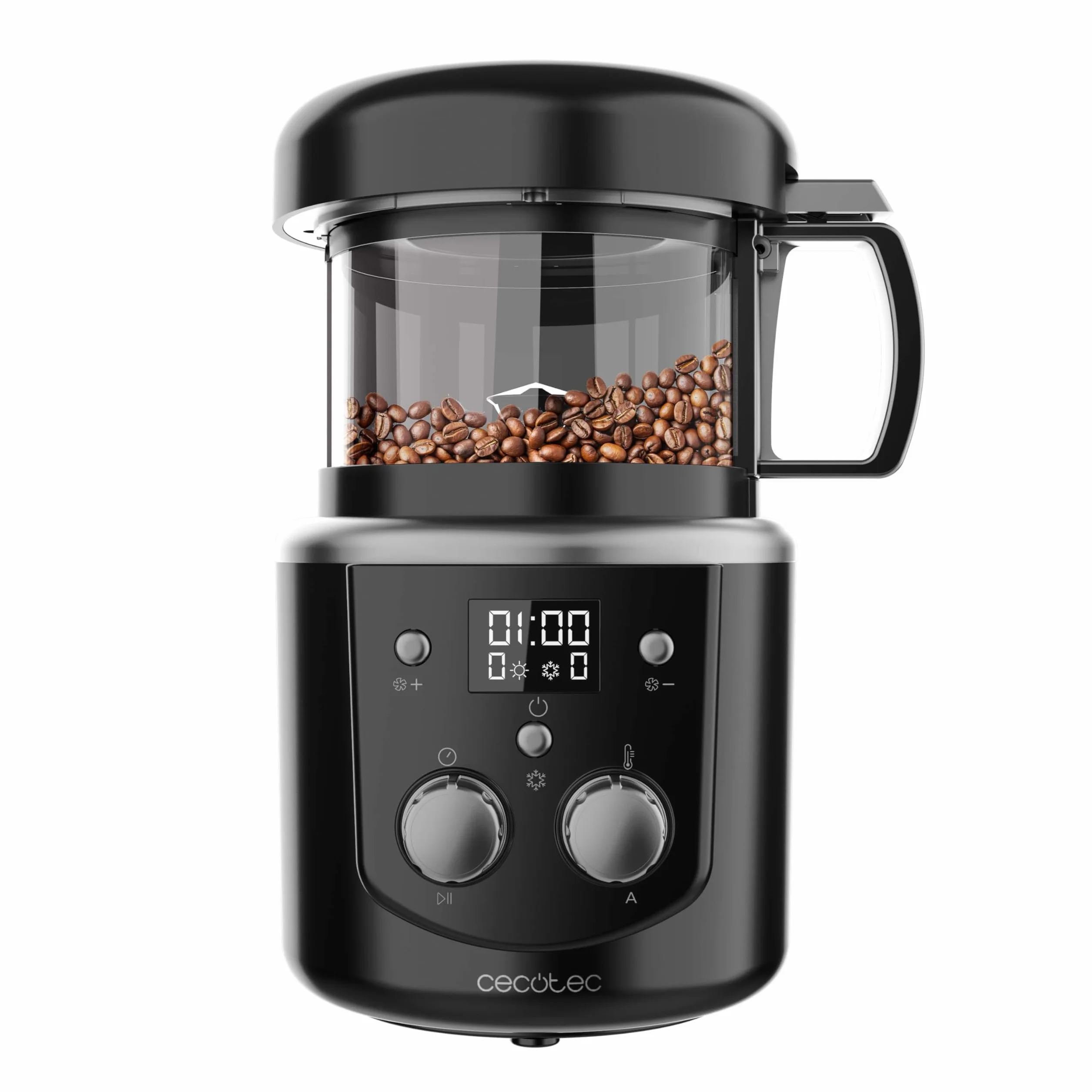 Cecotec Torréfacteur Café Grains Électrique 1400W Torréfaction Automatique Manuelle Capacité 100-150g