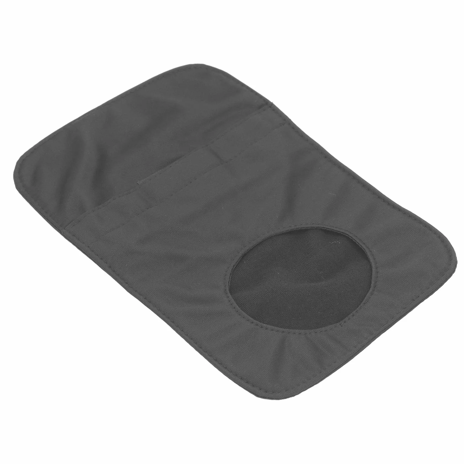 Housse de sac de colostomie noire en coton respirante lavable ajustement universel