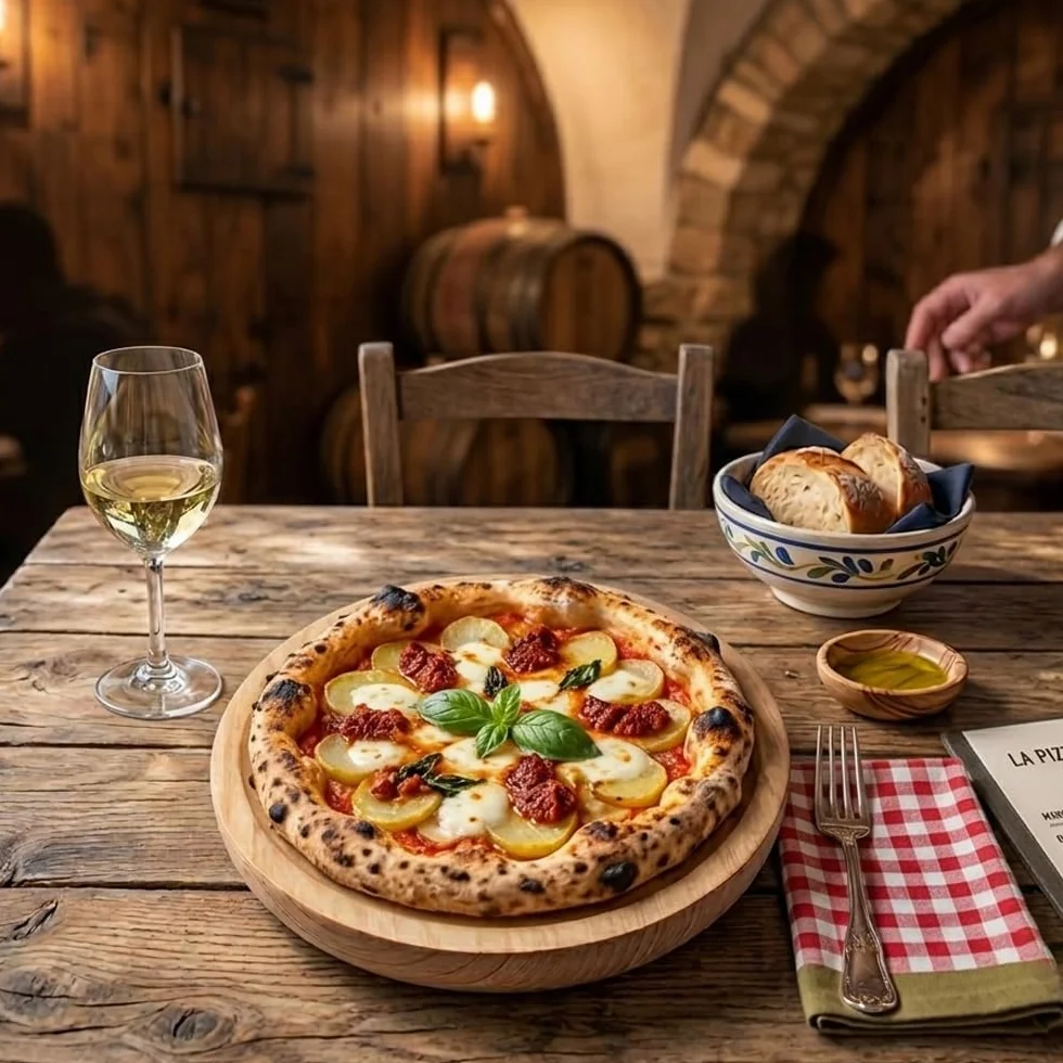 Planche/Assiette à Poulpe - Plateau de Service - Assiette en Bois pour Fromage, Viande - Poulpe Plat - Planche à Pizza - Tranche de Bois Ronde - Lot de 6 - Ø 26 cm